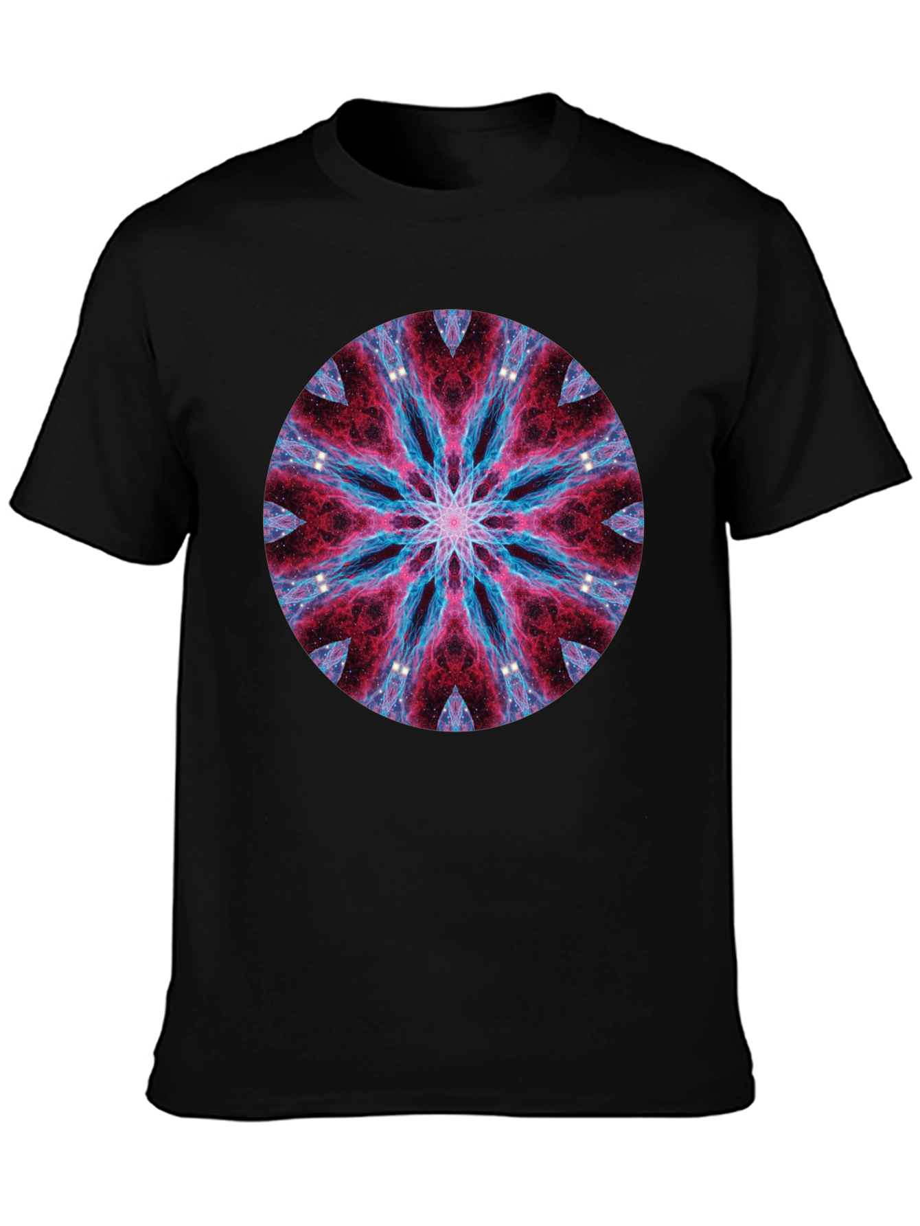 Cosmic Mandala Black T-Shirt