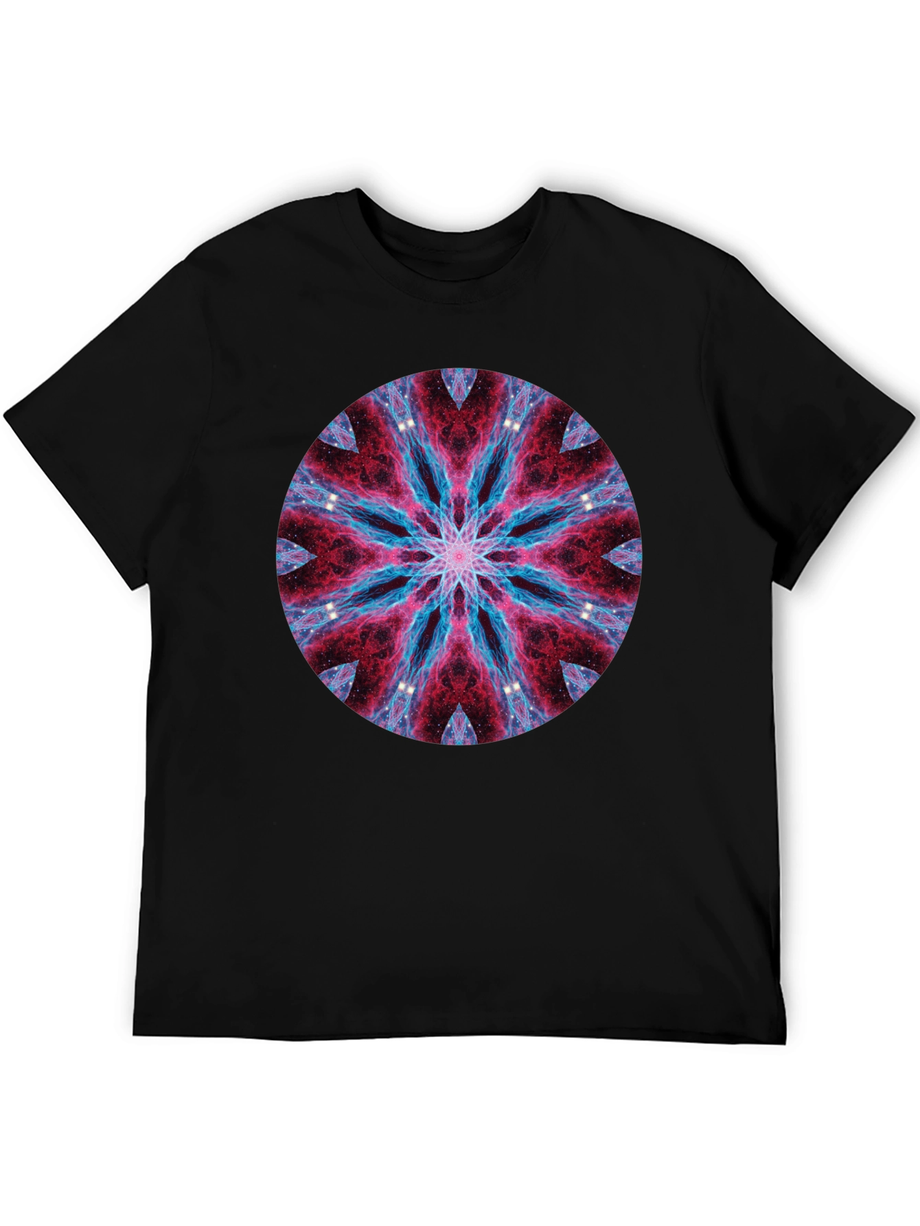 Cosmic Mandala Black T-Shirt