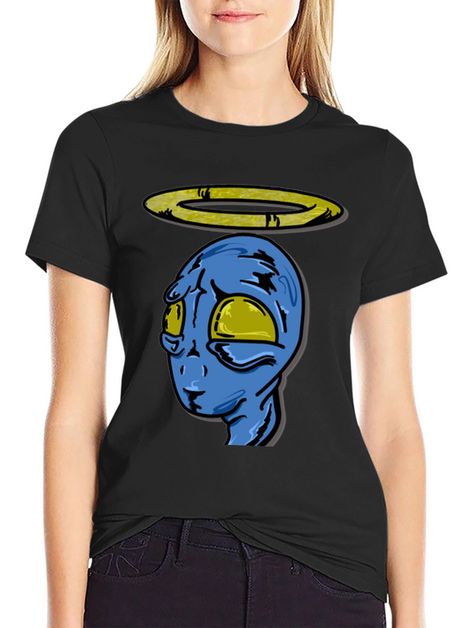 Alien with Halo Graphic T-Shirt