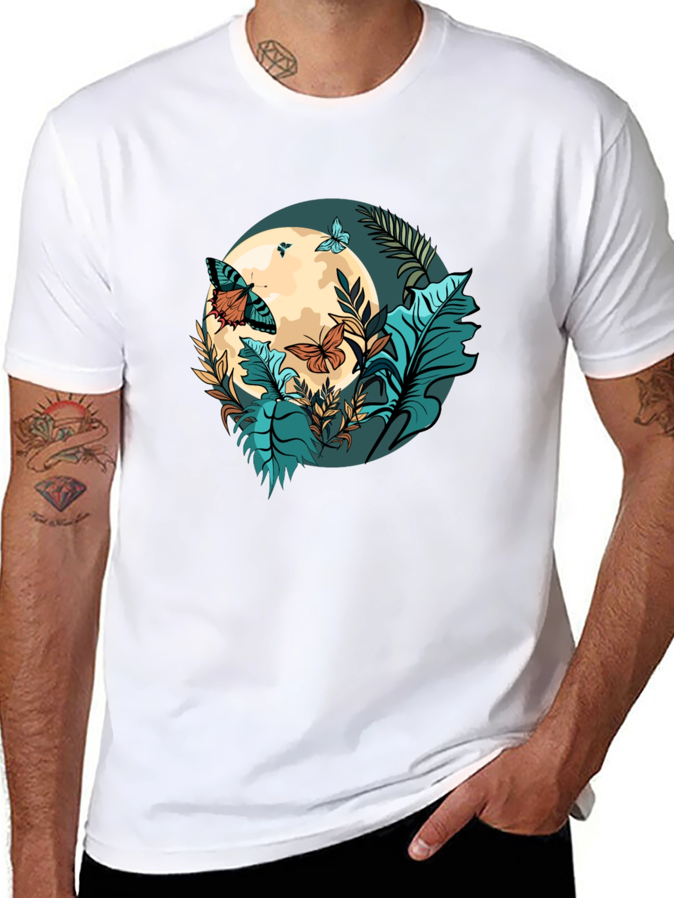 Butterfly Moon Graphic T-Shirt