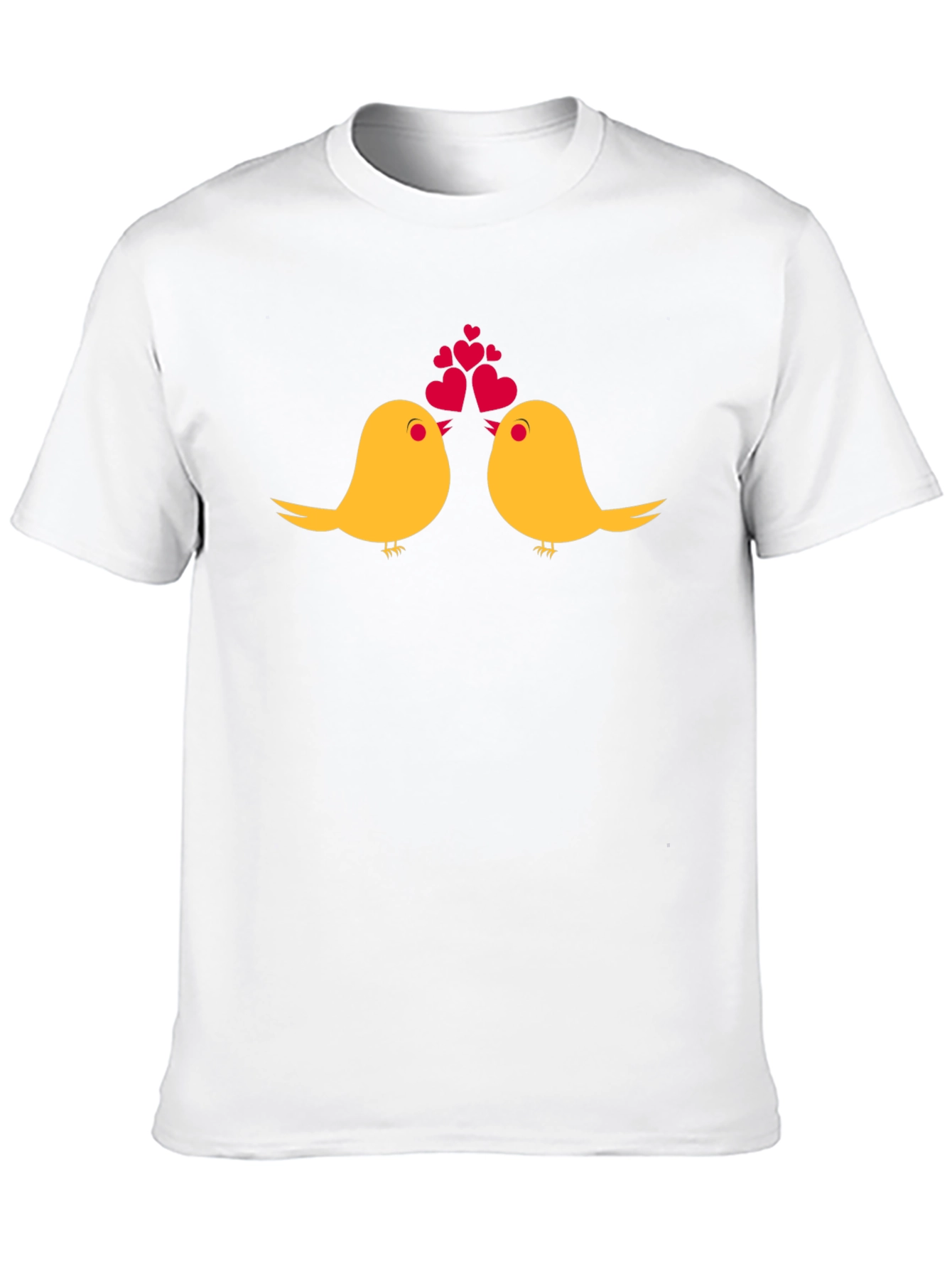 Birds in Love Graphic Tee - Black