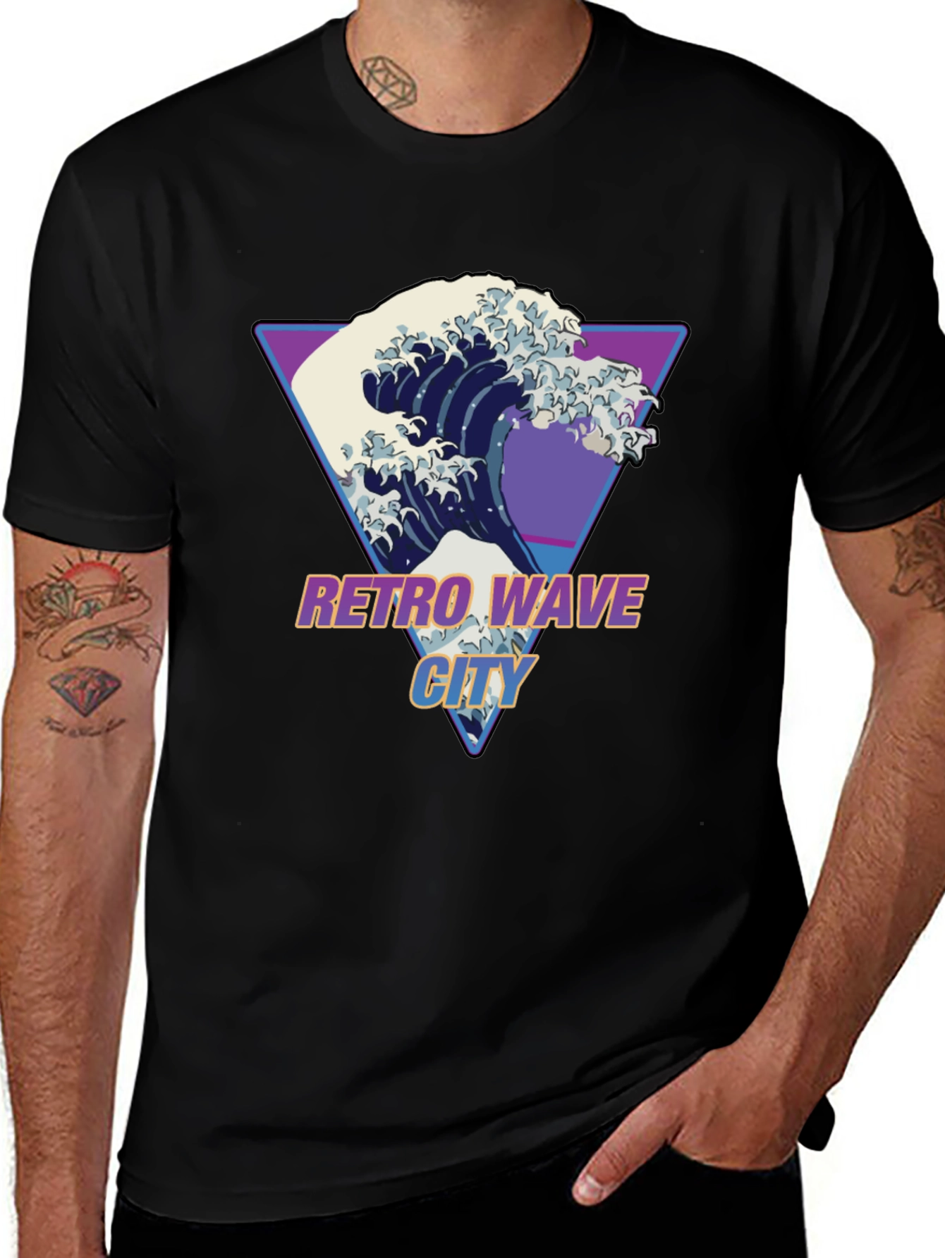 Retro Wave City T-Shirt -  Graphic Tee