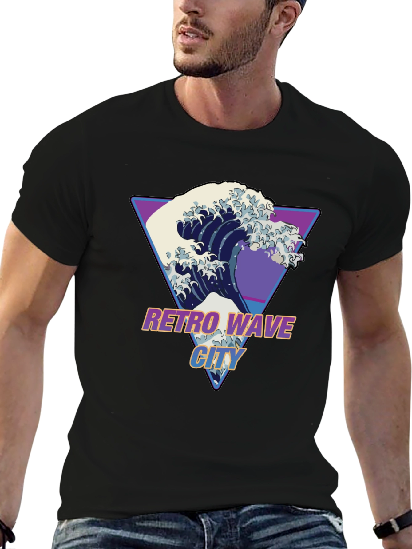 Retro Wave City T-Shirt -  Graphic Tee