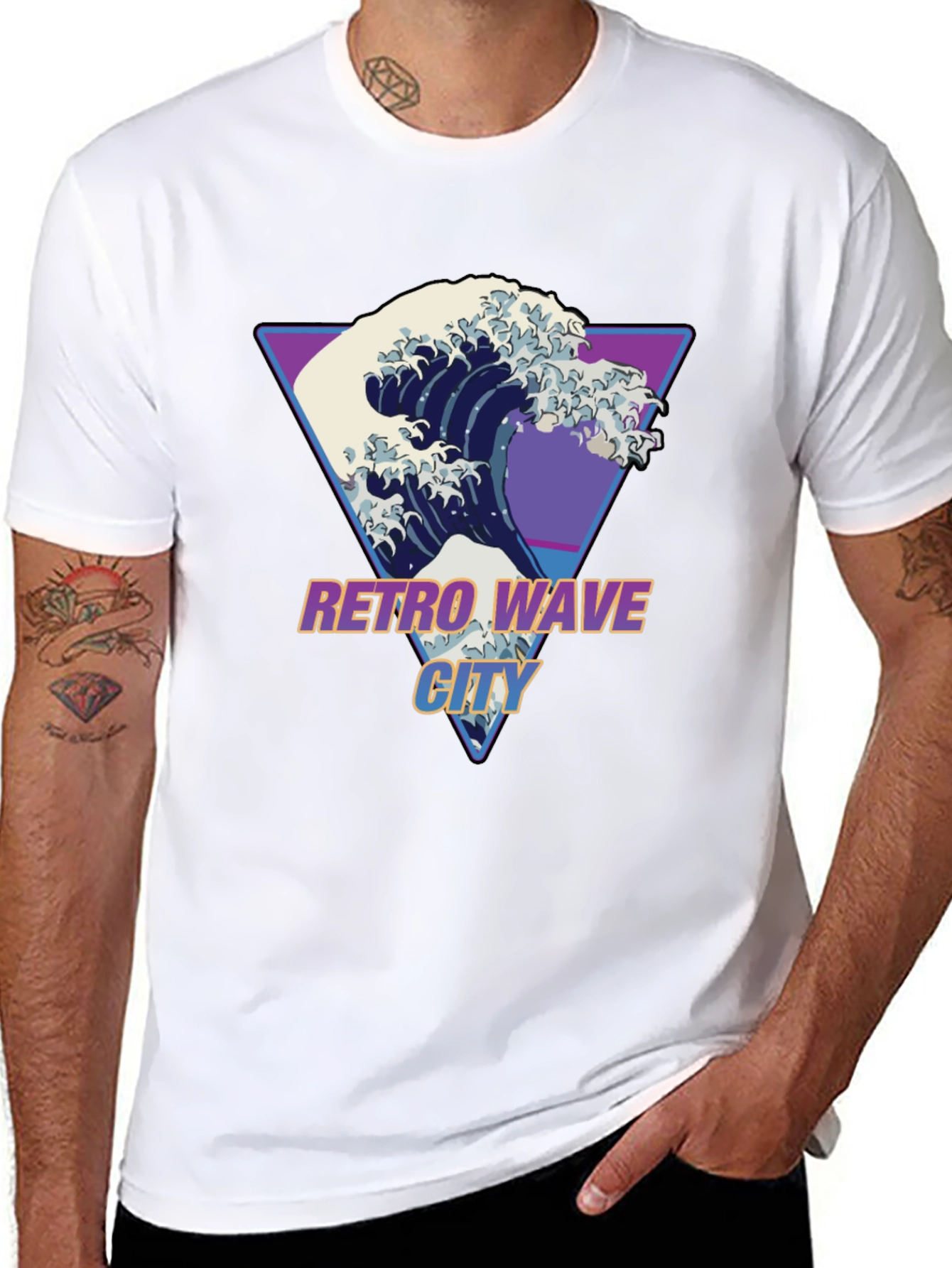 Retro Wave City T-Shirt -  Graphic Tee