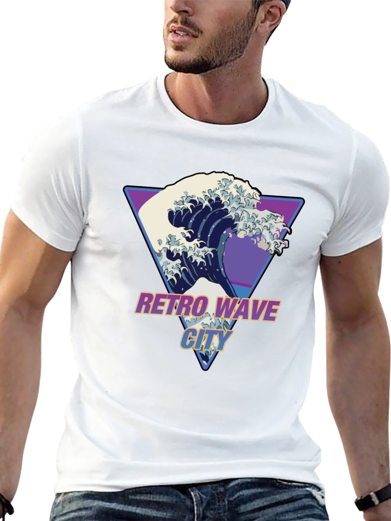 Retro Wave City T-Shirt -  Graphic Tee