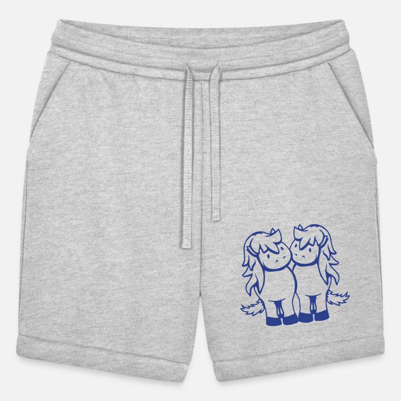 2 horses Team Pony Foal Couple Comic Friends Love