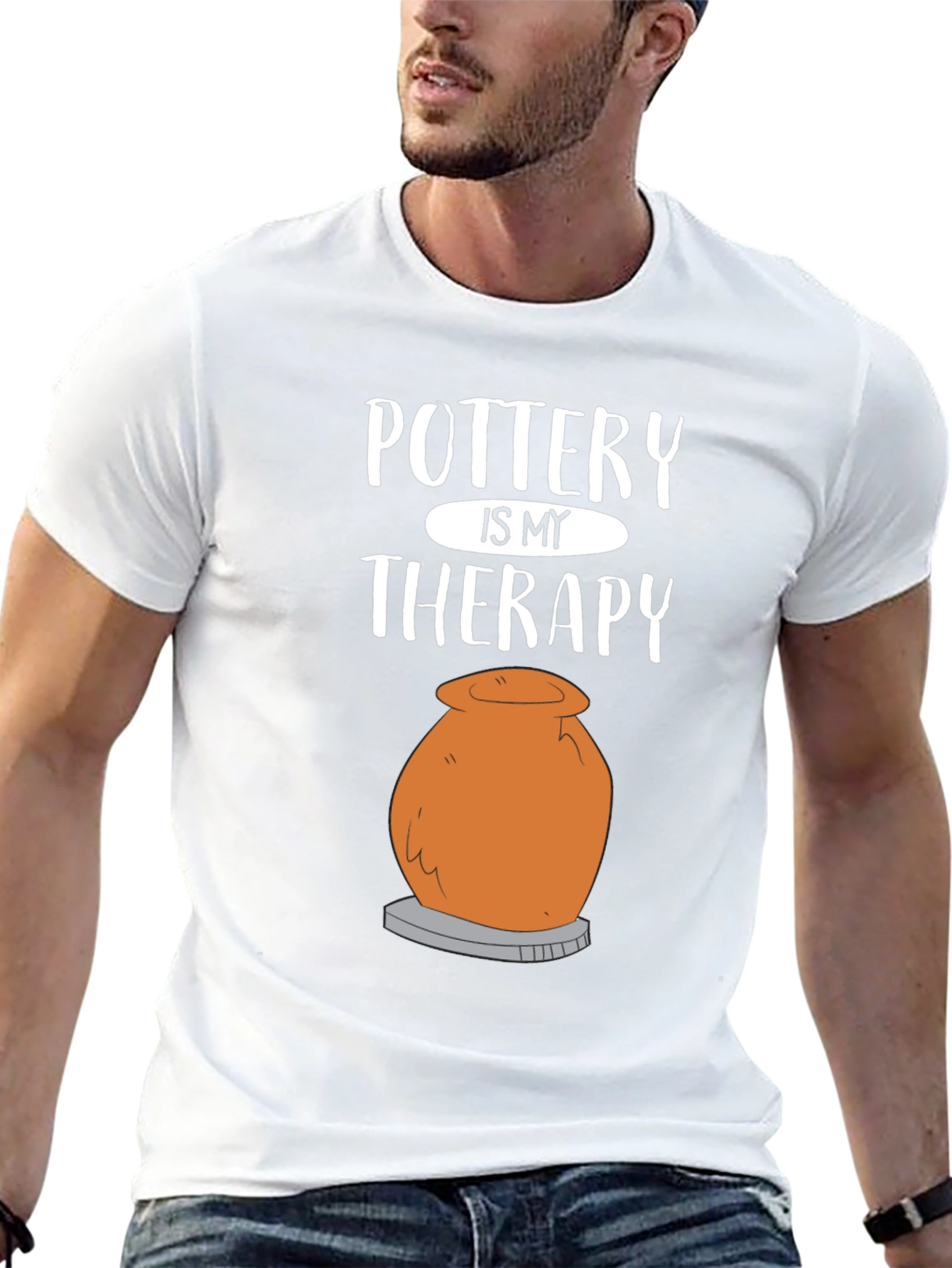Pottery is My Therapy T-Shirt - Funny Potter Gift