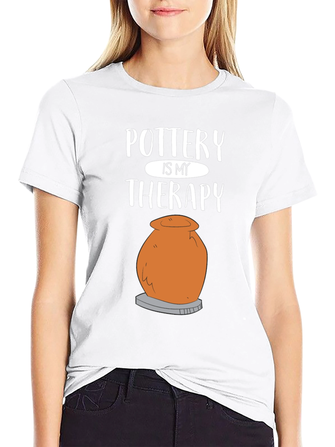 Pottery is My Therapy T-Shirt - Funny Potter Gift