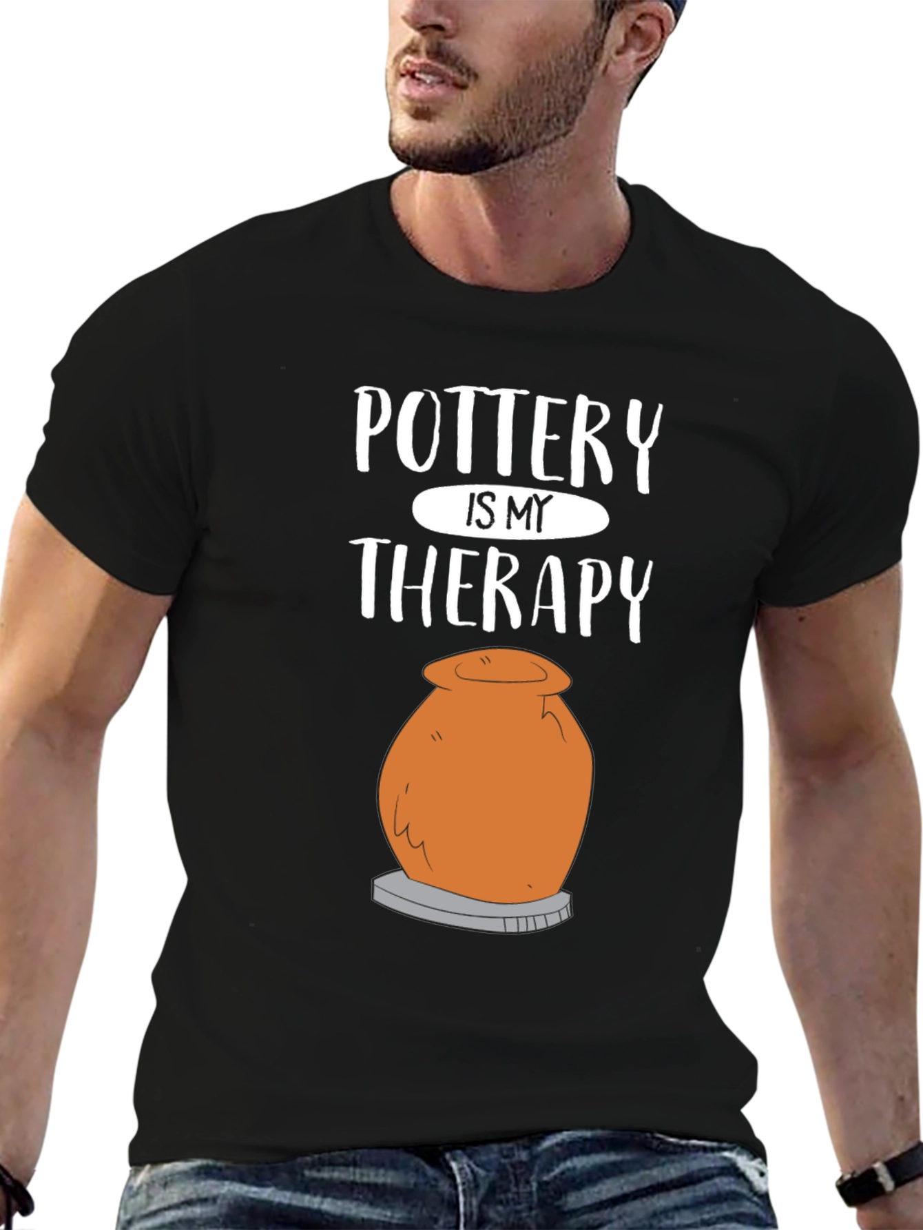 Pottery is My Therapy T-Shirt - Funny Potter Gift