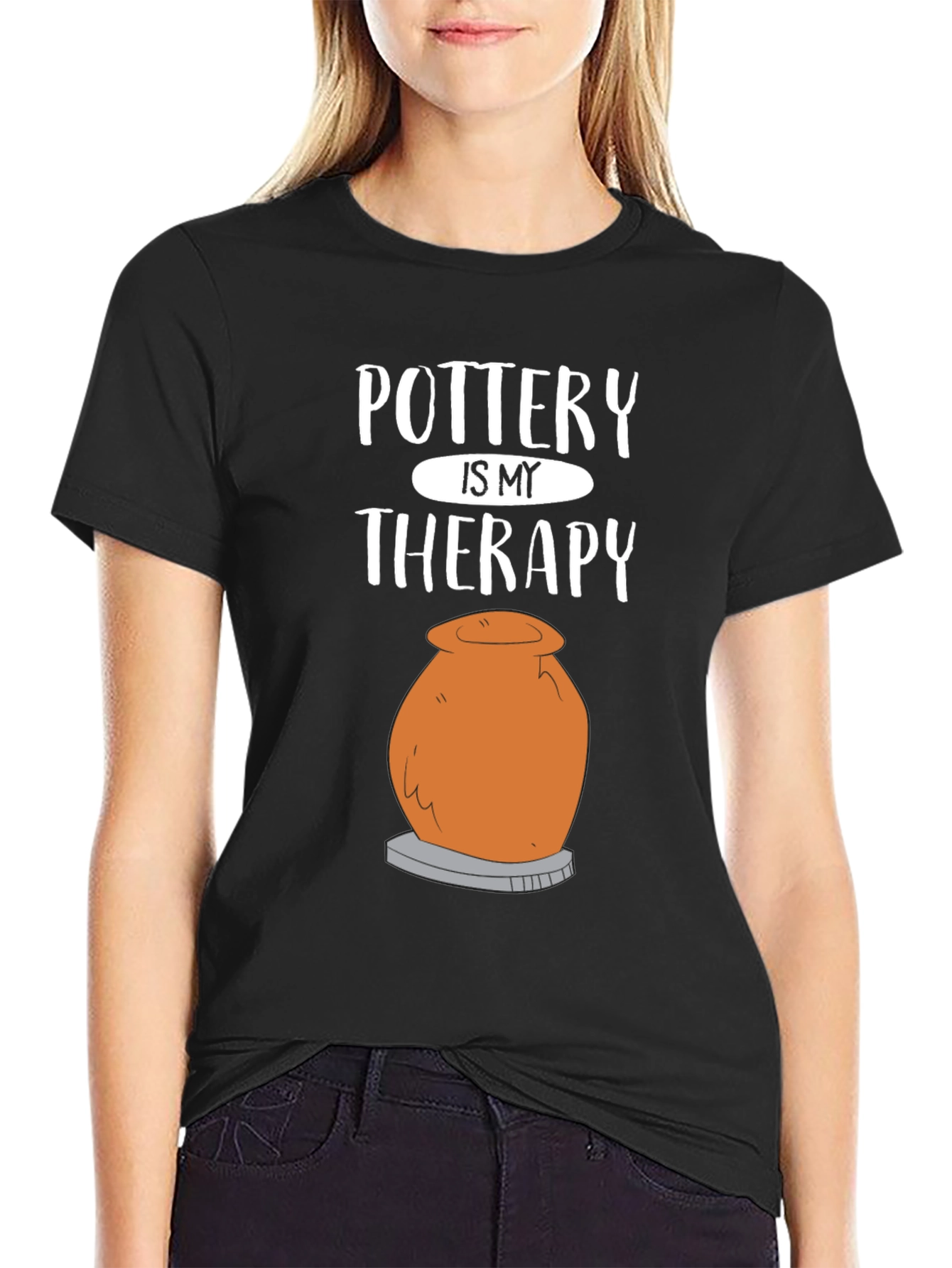 Pottery is My Therapy T-Shirt - Funny Potter Gift