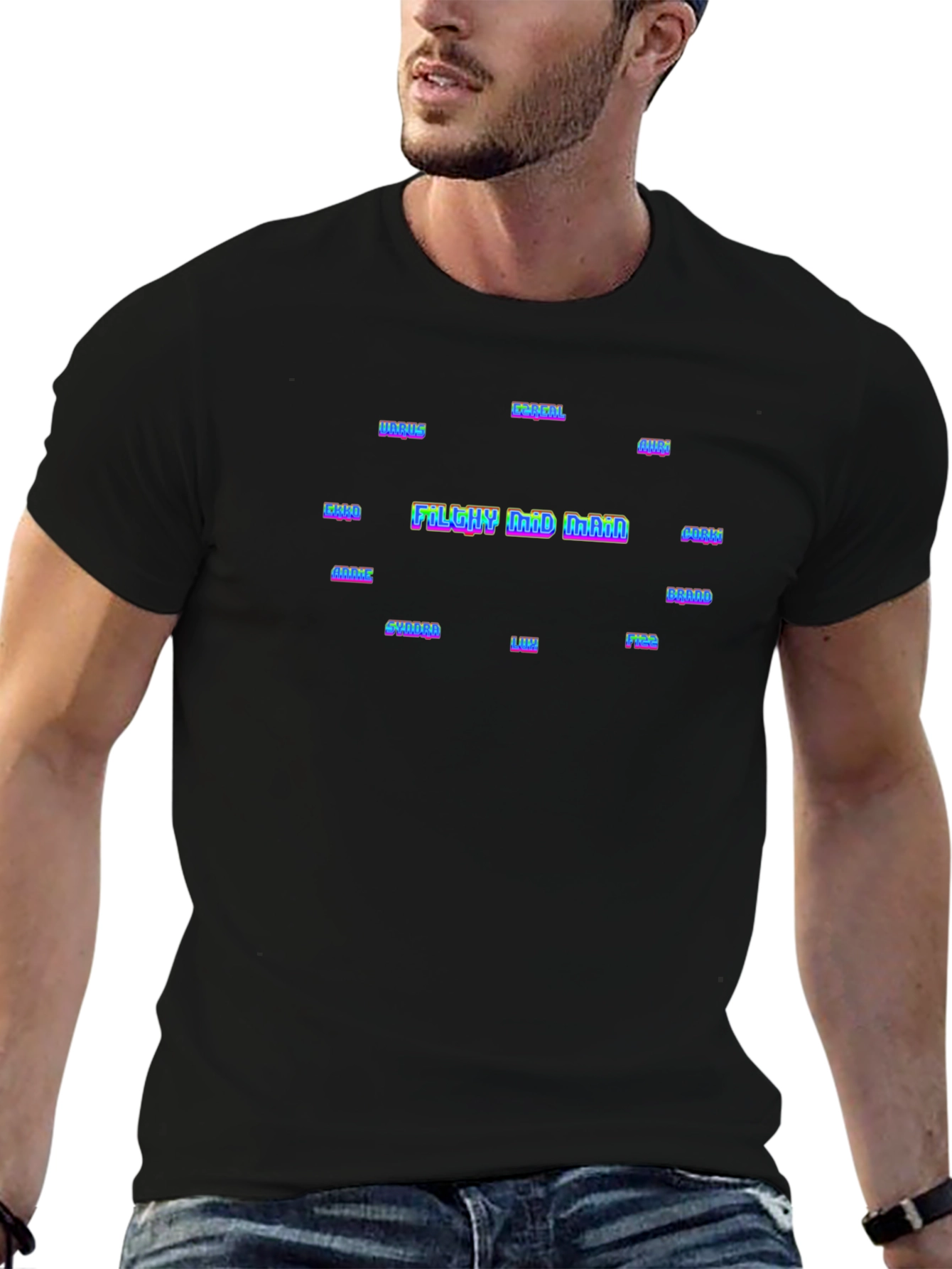 Falihy and Mama Graphic T-Shirt - Black