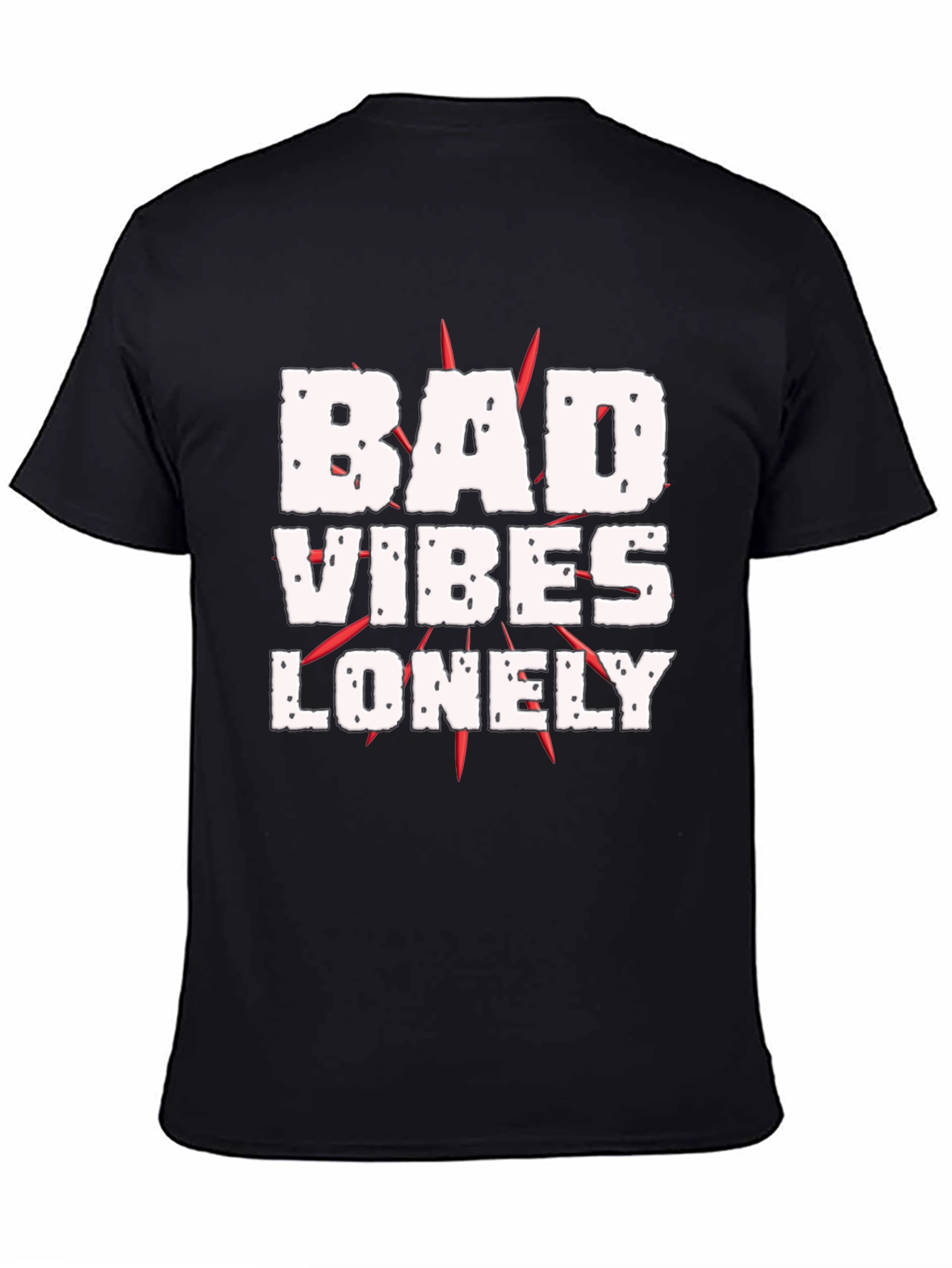Bad Vibes Lonely Graphic Tee - Black T-Shirt