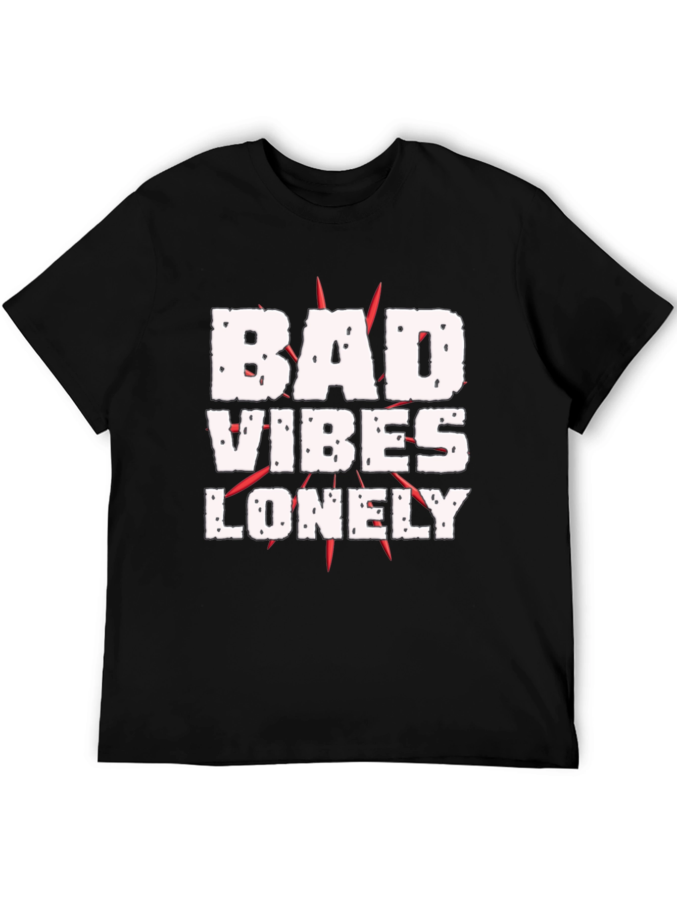 Bad Vibes Lonely Graphic Tee - Black T-Shirt