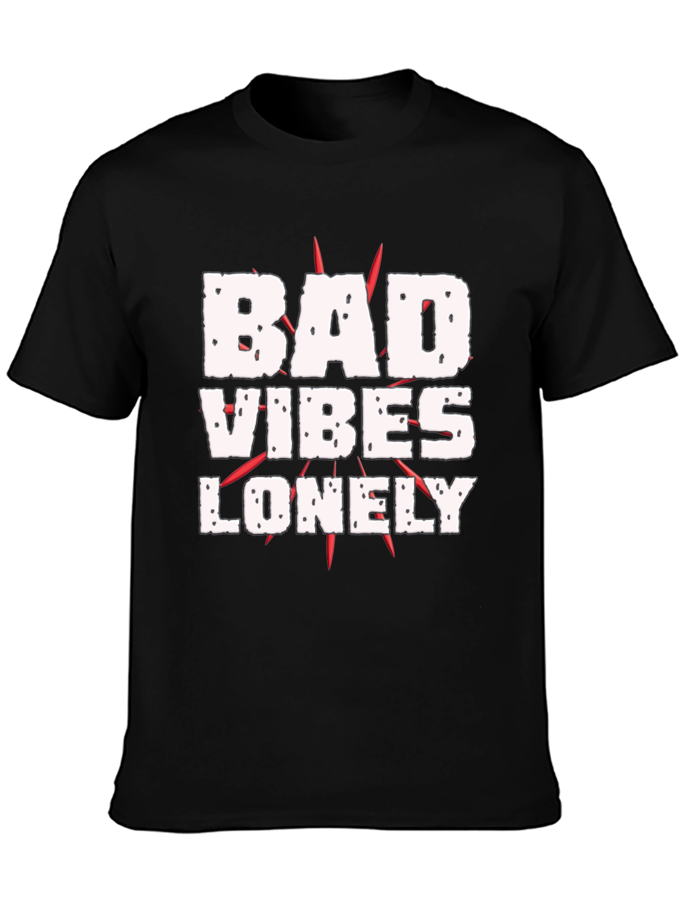 Bad Vibes Lonely Graphic Tee - Black T-Shirt