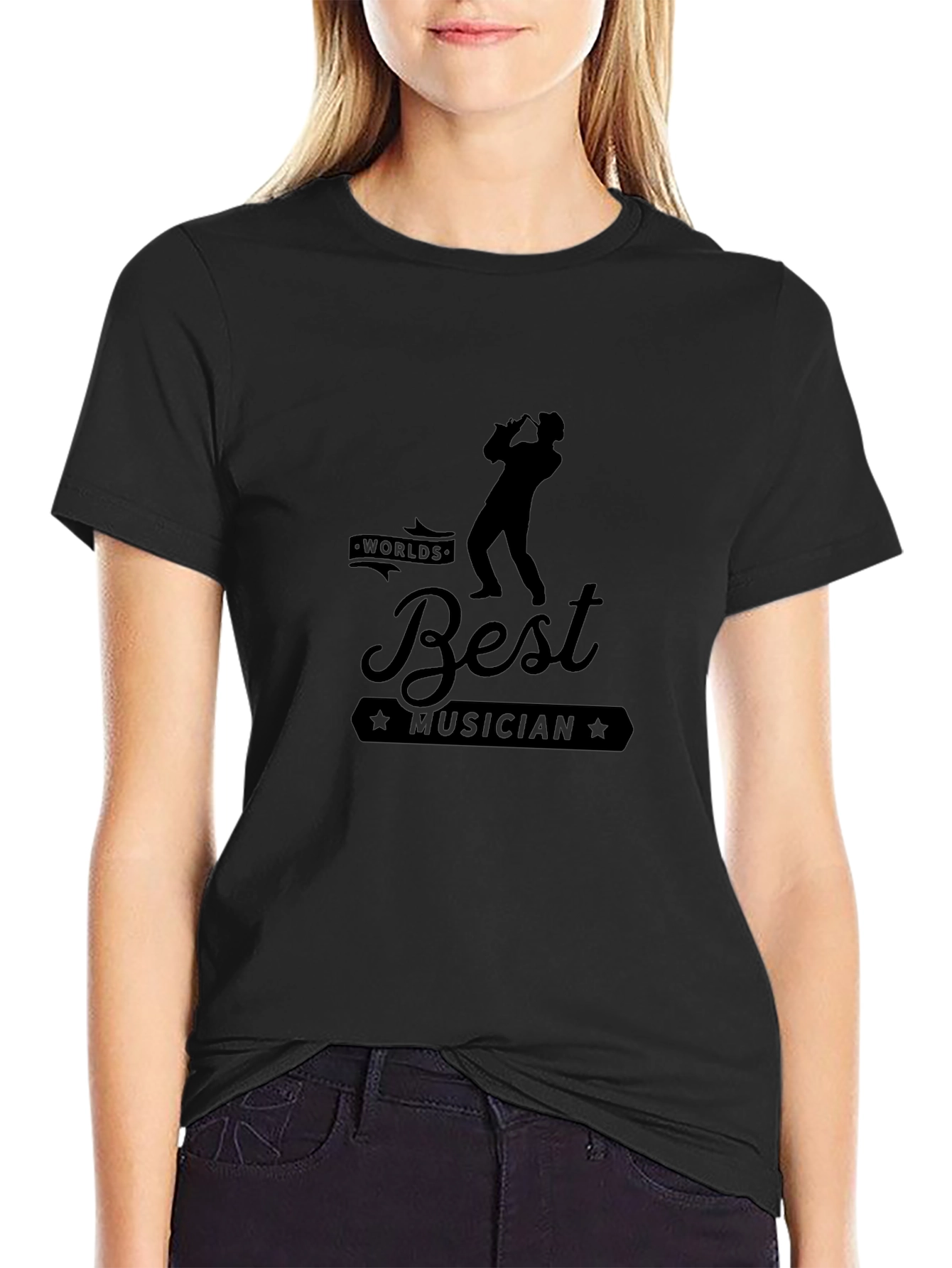 Worlds Best Musician Black T-Shirt
