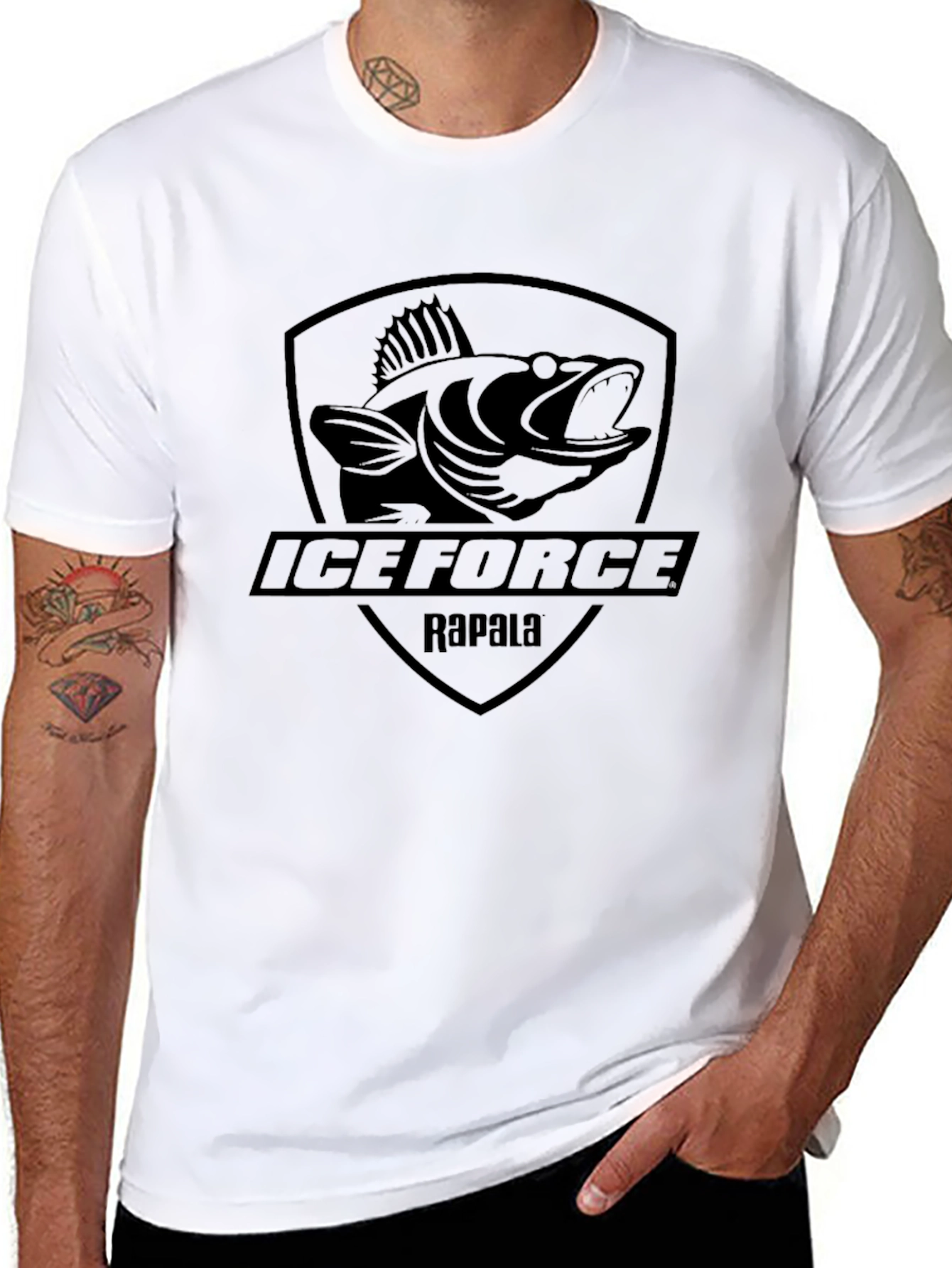 Ice Force Rapala Black Graphic T-Shirt