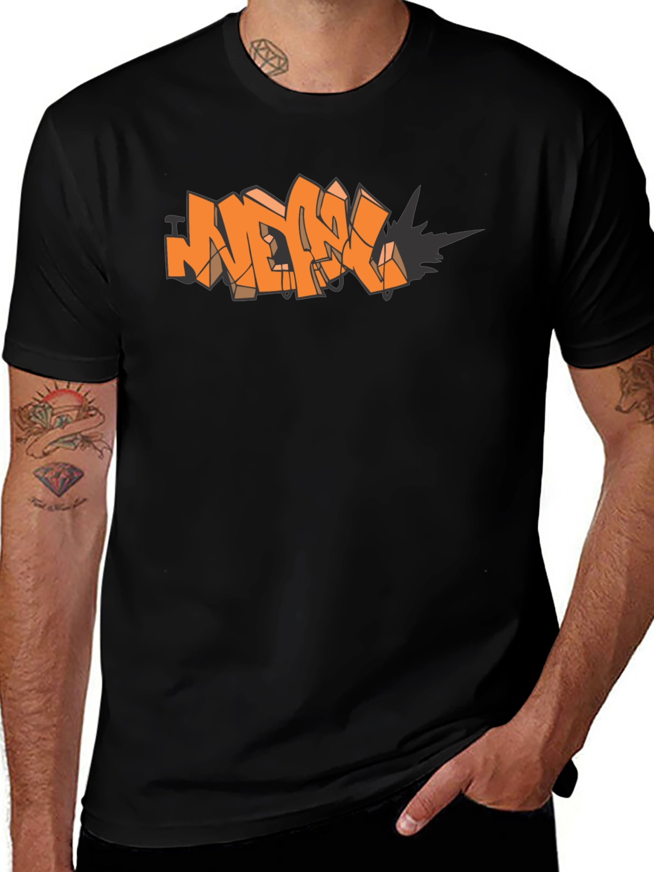 Urban Graffiti Style T-Shirt - Cool Graphic Tee