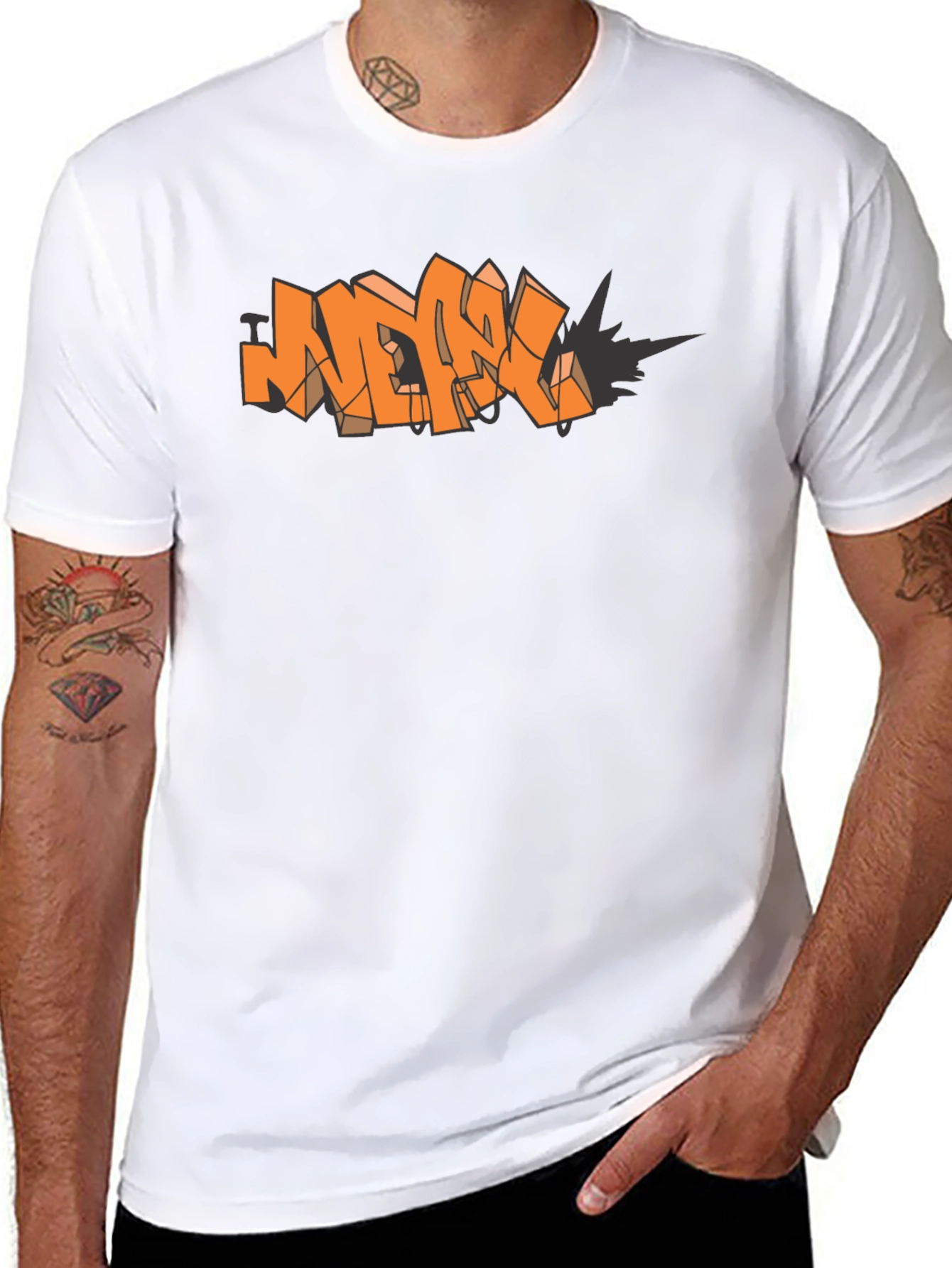 Urban Graffiti Style T-Shirt - Cool Graphic Tee