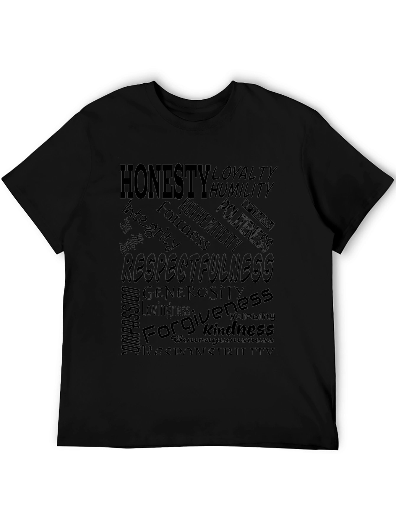 Honesty & Respect Mens Graphic T-Shirt