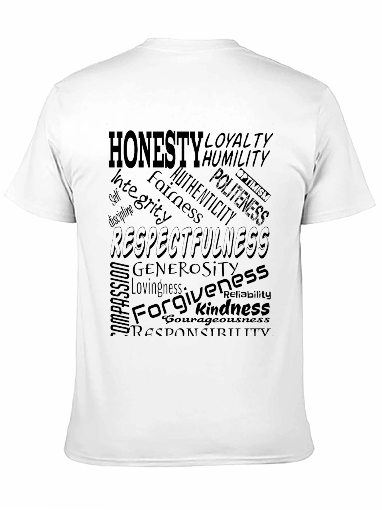 Honesty & Respect Mens Graphic T-Shirt