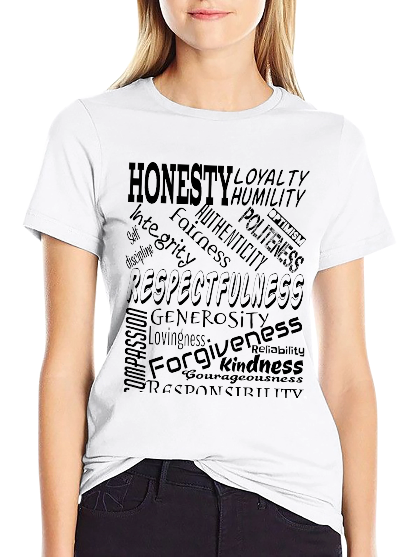 Honesty & Respect Mens Graphic T-Shirt