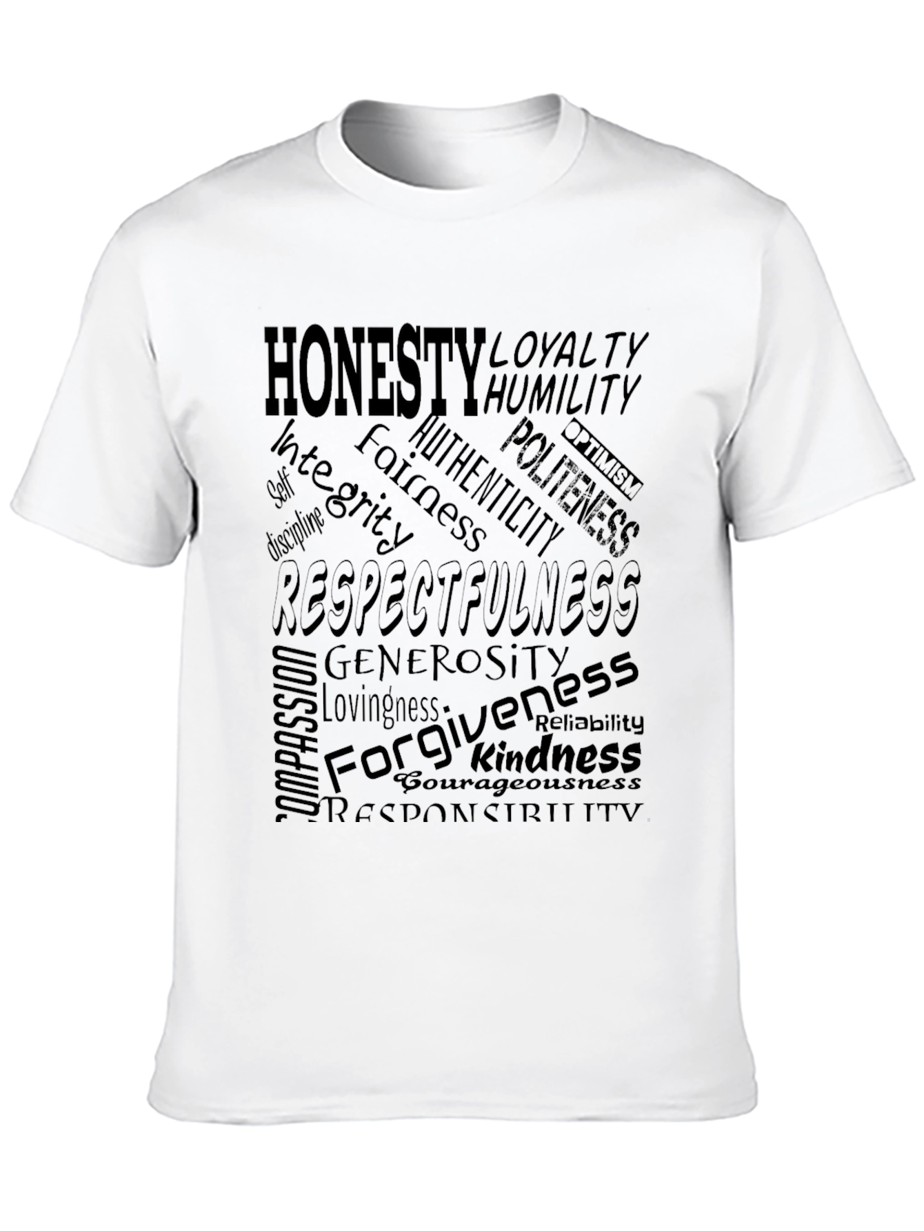 Honesty & Respect Mens Graphic T-Shirt
