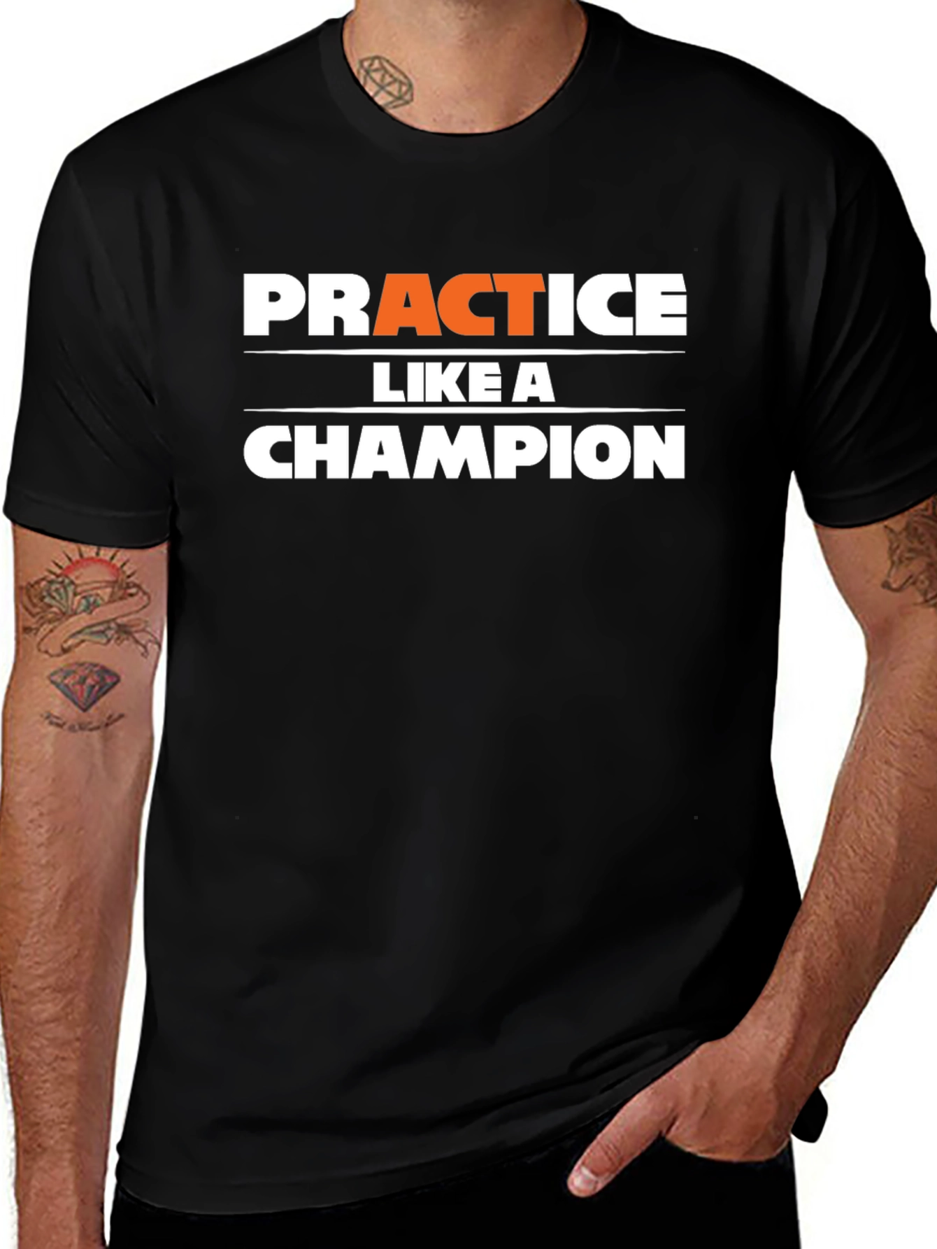 Practice Like a Champion Black T-Shirt
