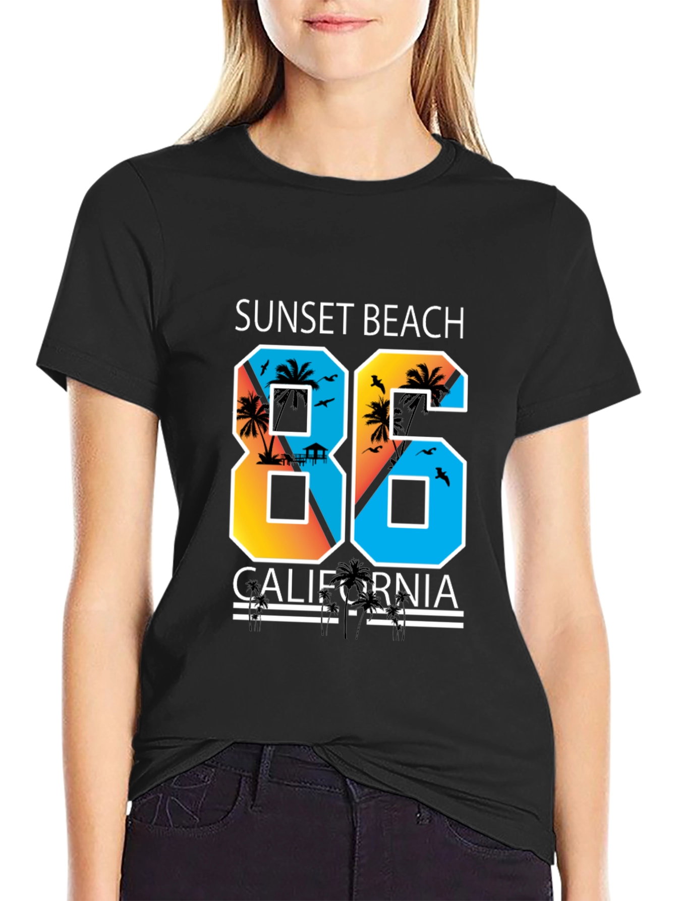 Sunset Beach California 86 T-Shirt