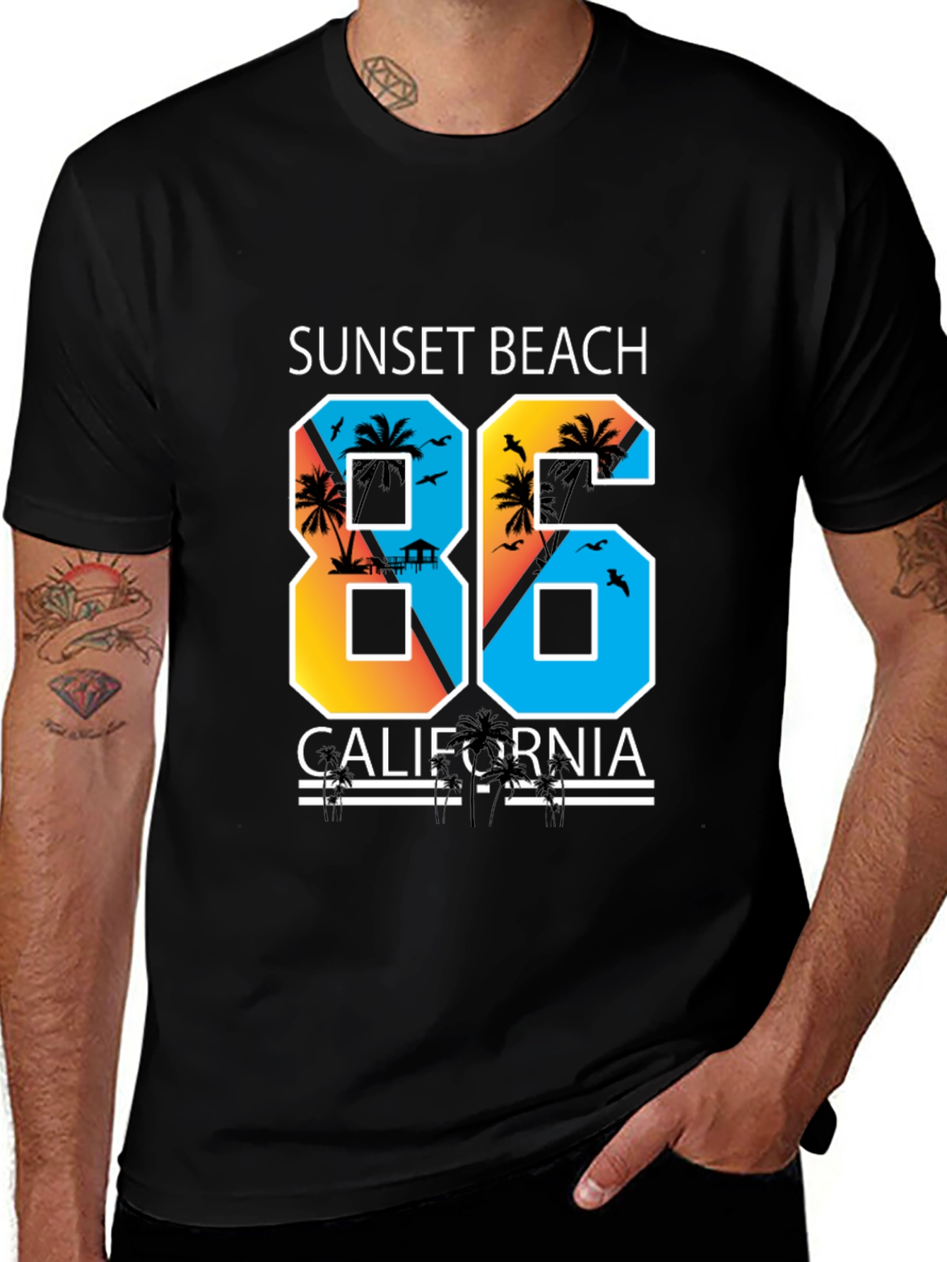 Sunset Beach California 86 T-Shirt