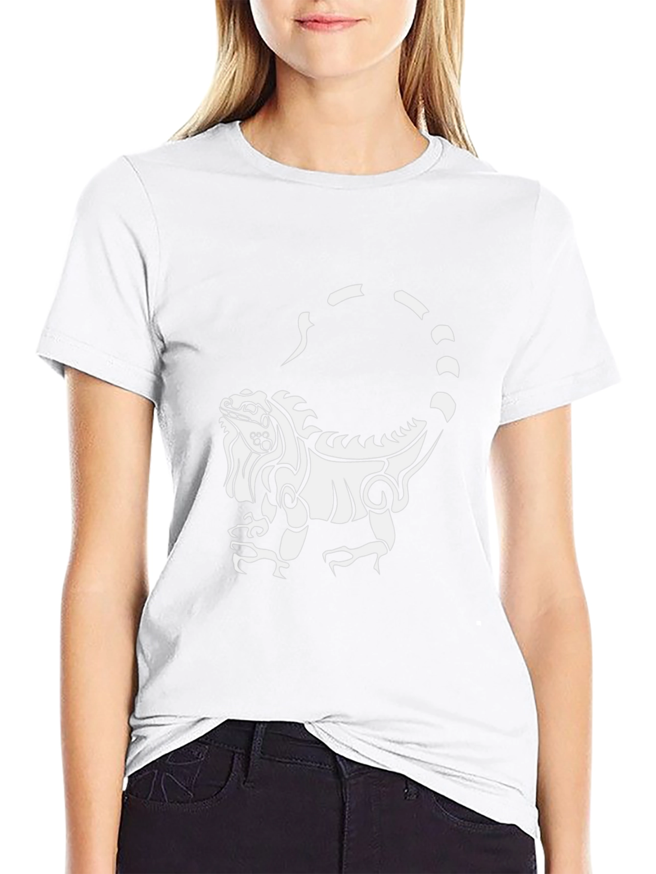 Iguana Graphic Print Black T-Shirt