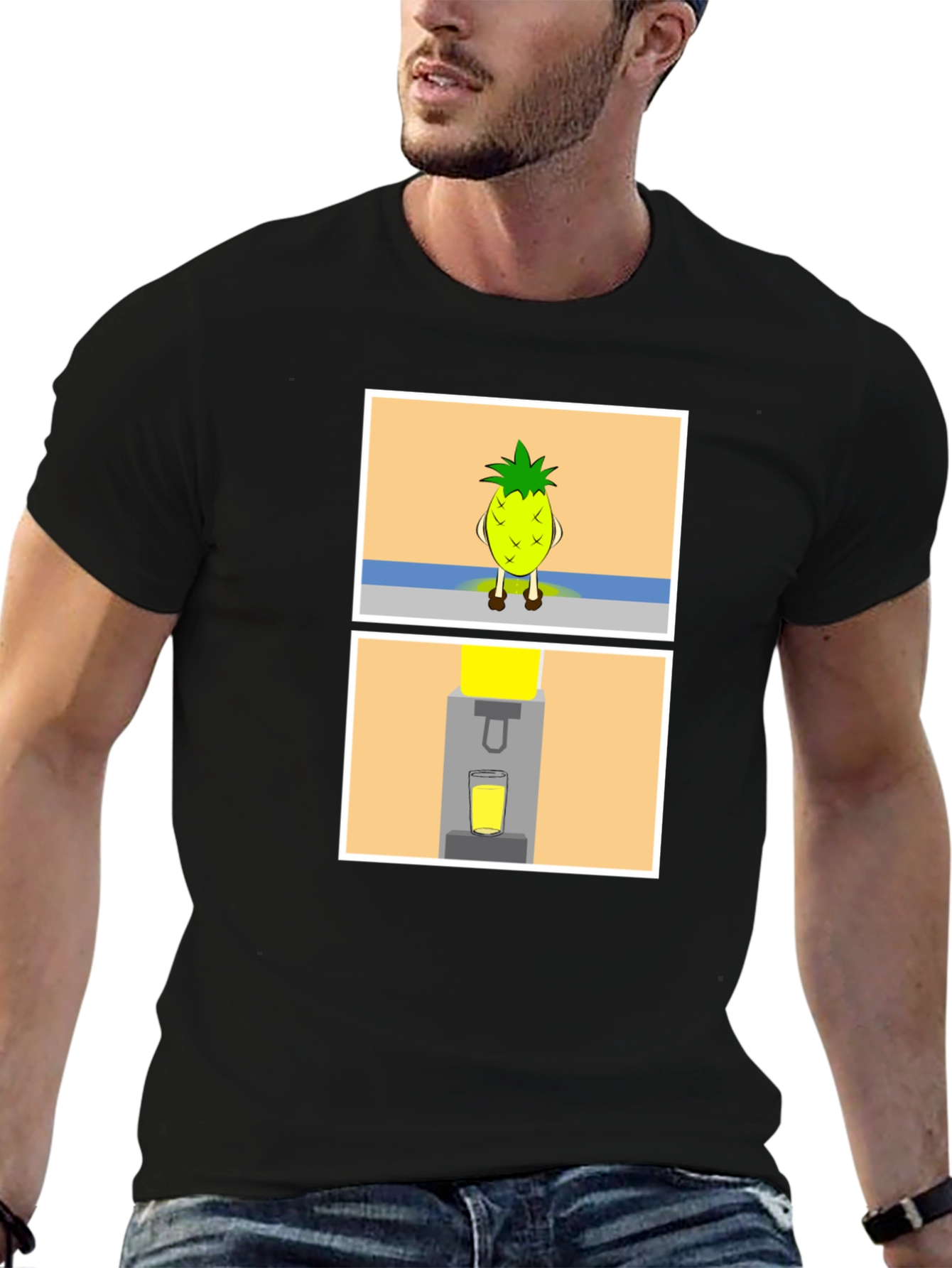 Pineapple Juice Graphic Tee - Fresh & Fun!