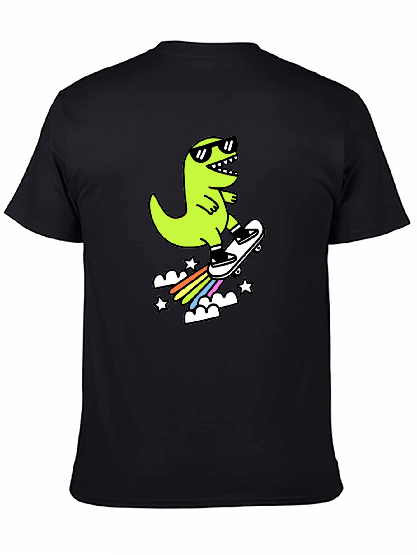 Skateboarding Dino Graphic Tee - Cool & Fun T-Shirt