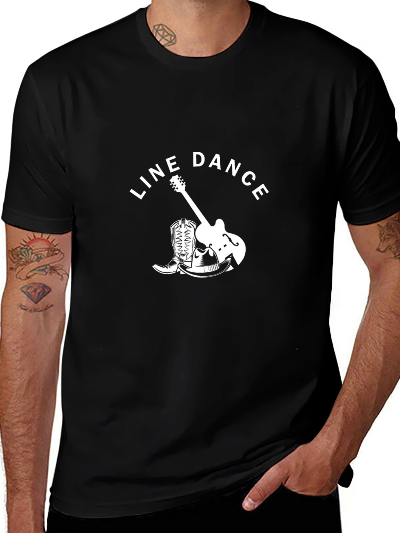 Line Dance Graphic Tee - Country Western Style