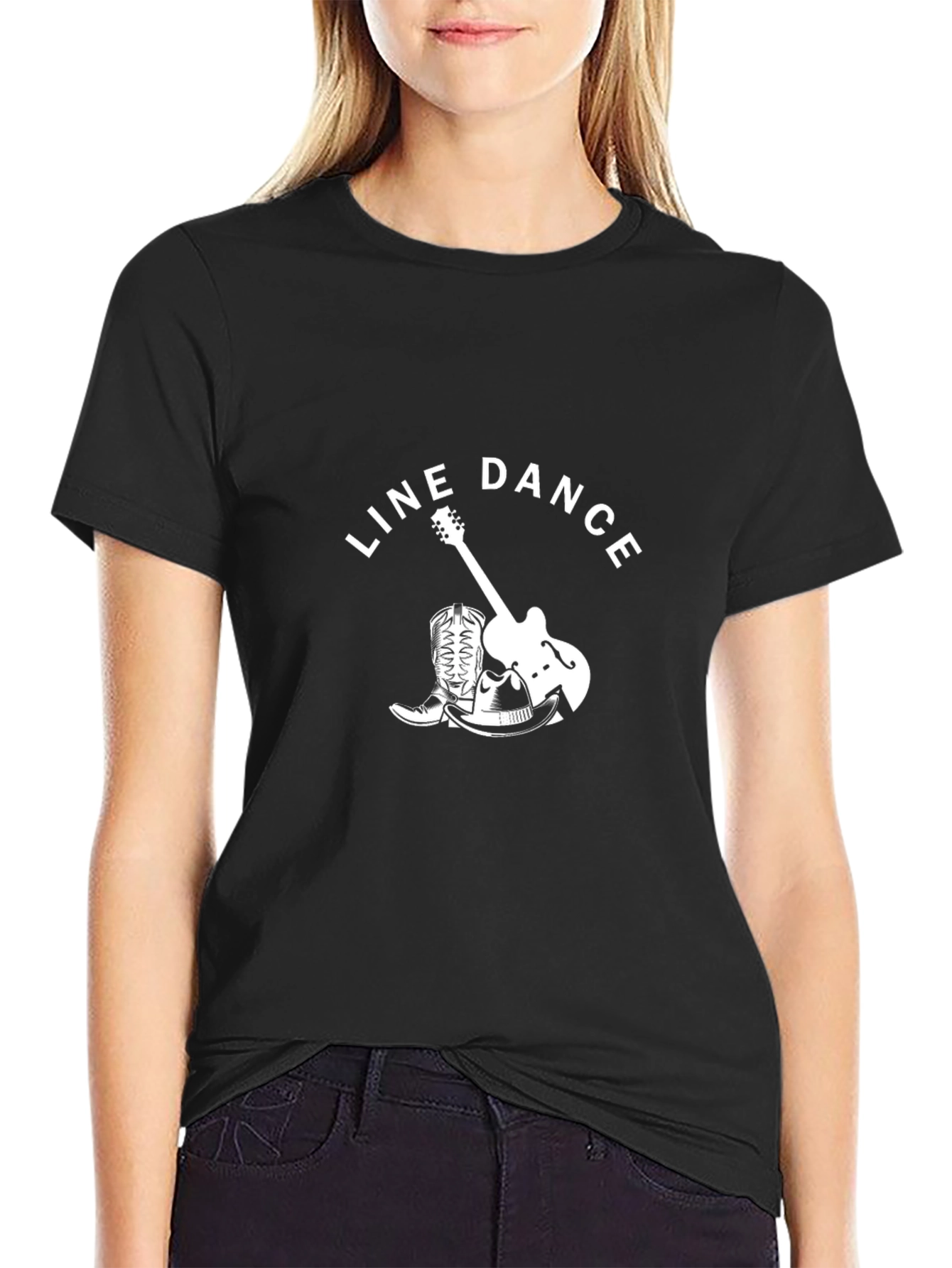Line Dance Graphic Tee - Country Western Style