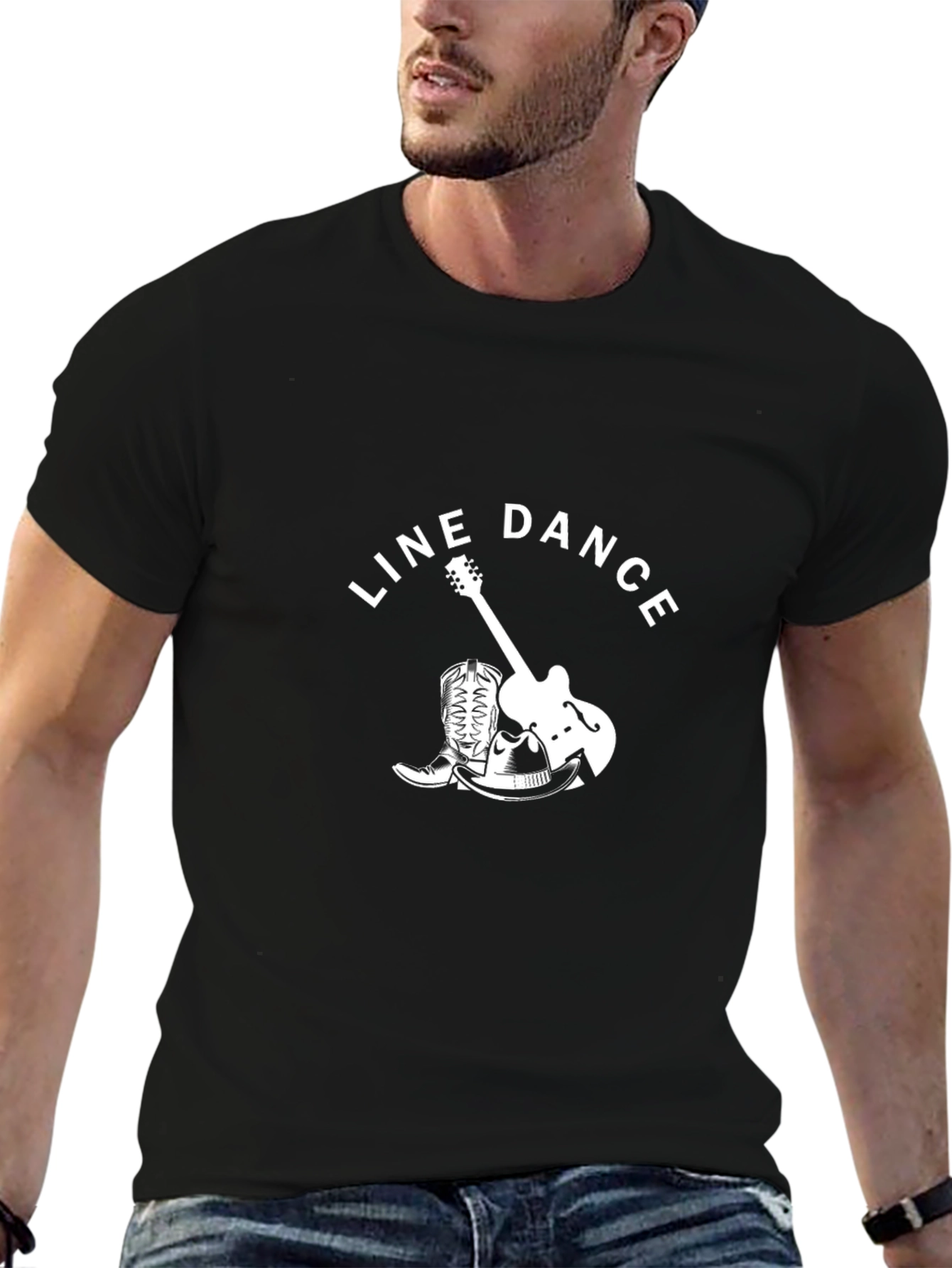 Line Dance Graphic Tee - Country Western Style
