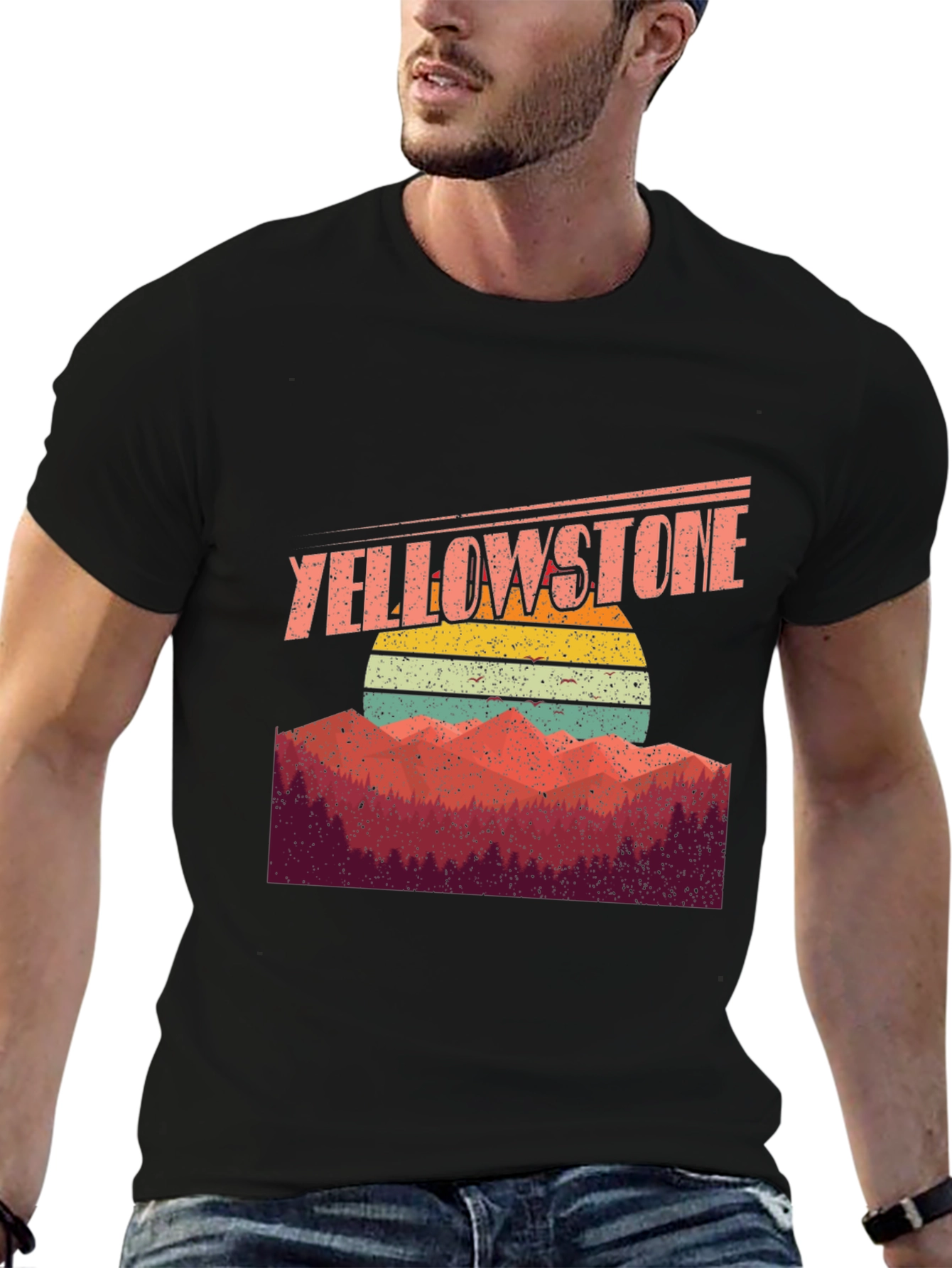 Yellowstone Retro Sunset Graphic Tee