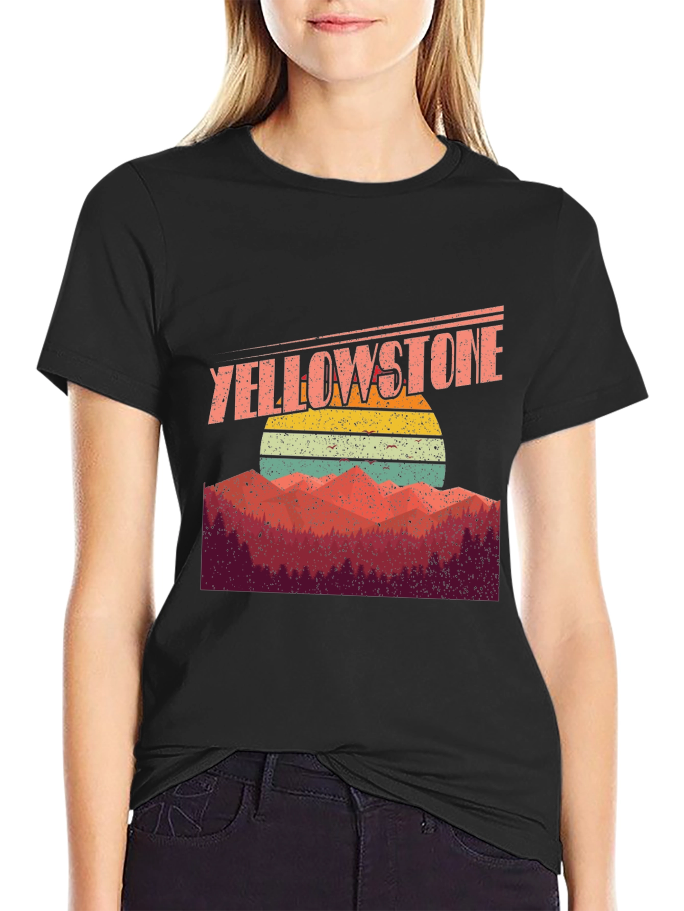 Yellowstone Retro Sunset Graphic Tee