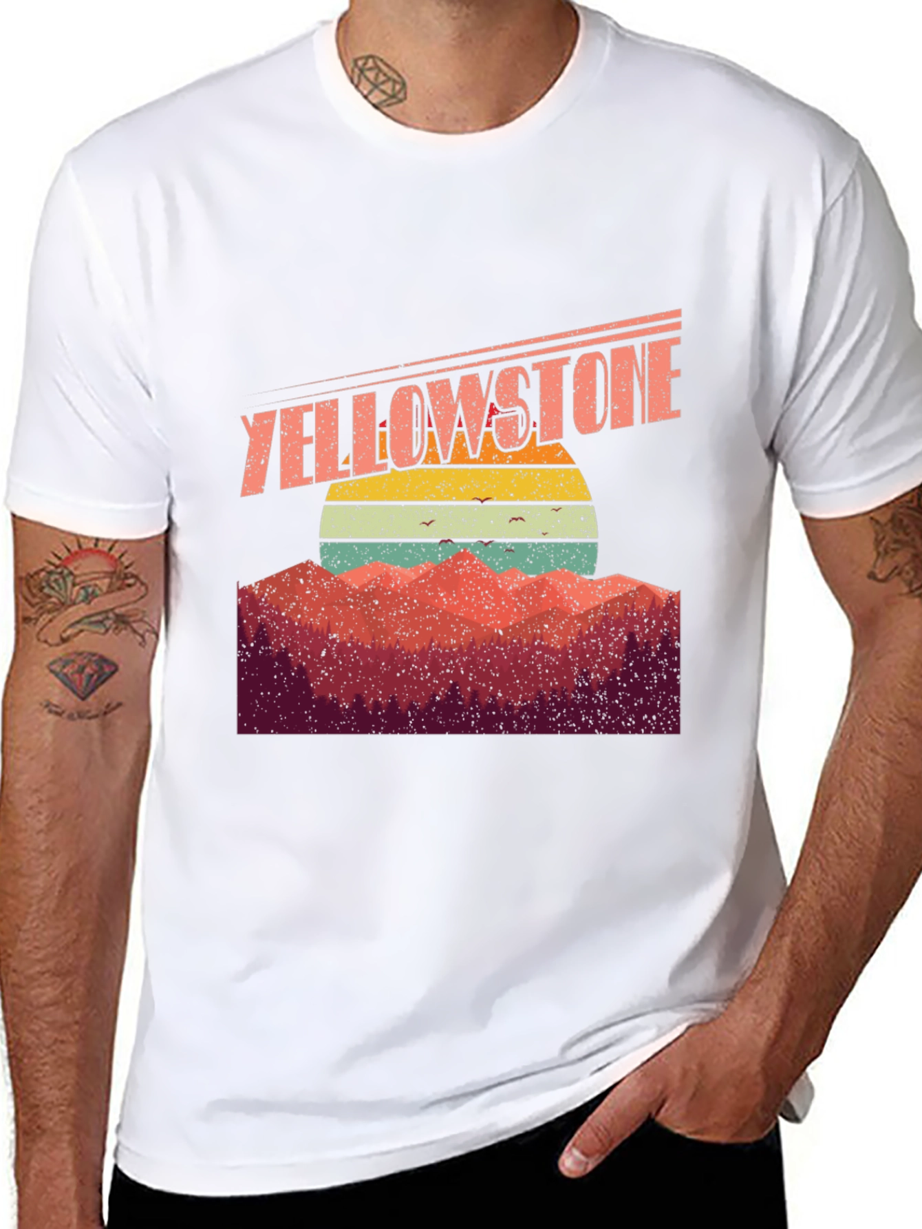 Yellowstone Retro Sunset Graphic Tee