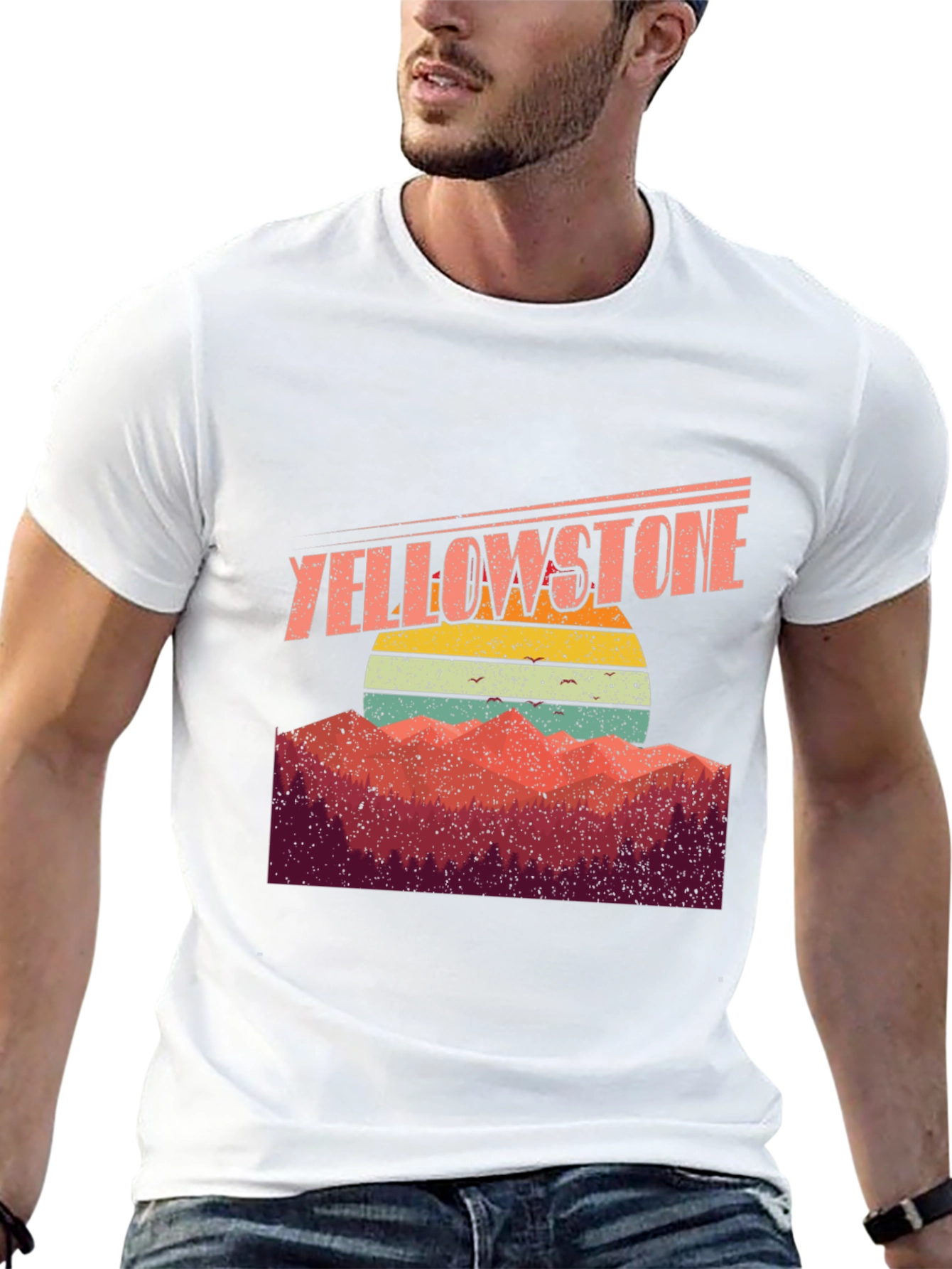 Yellowstone Retro Sunset Graphic Tee