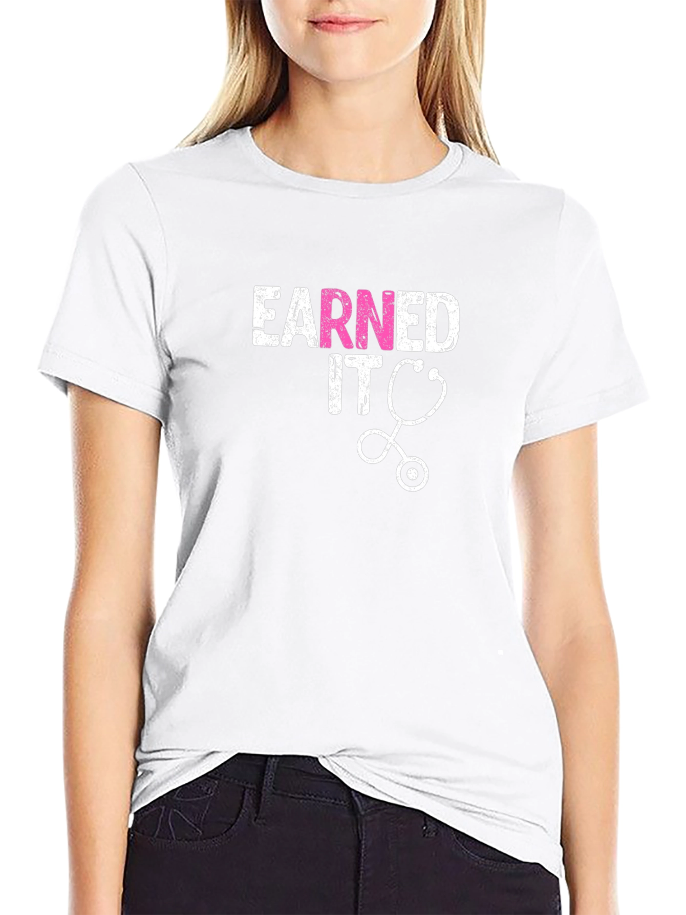 Earned It Nurse Stethoscope Graphic Tee