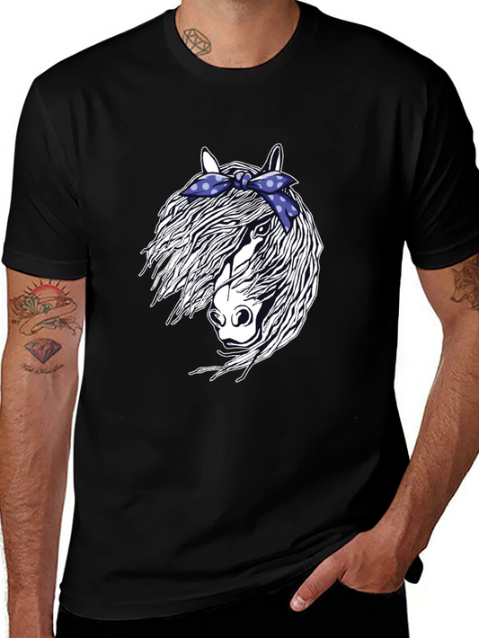 Horse with Bandana Graphic Tee