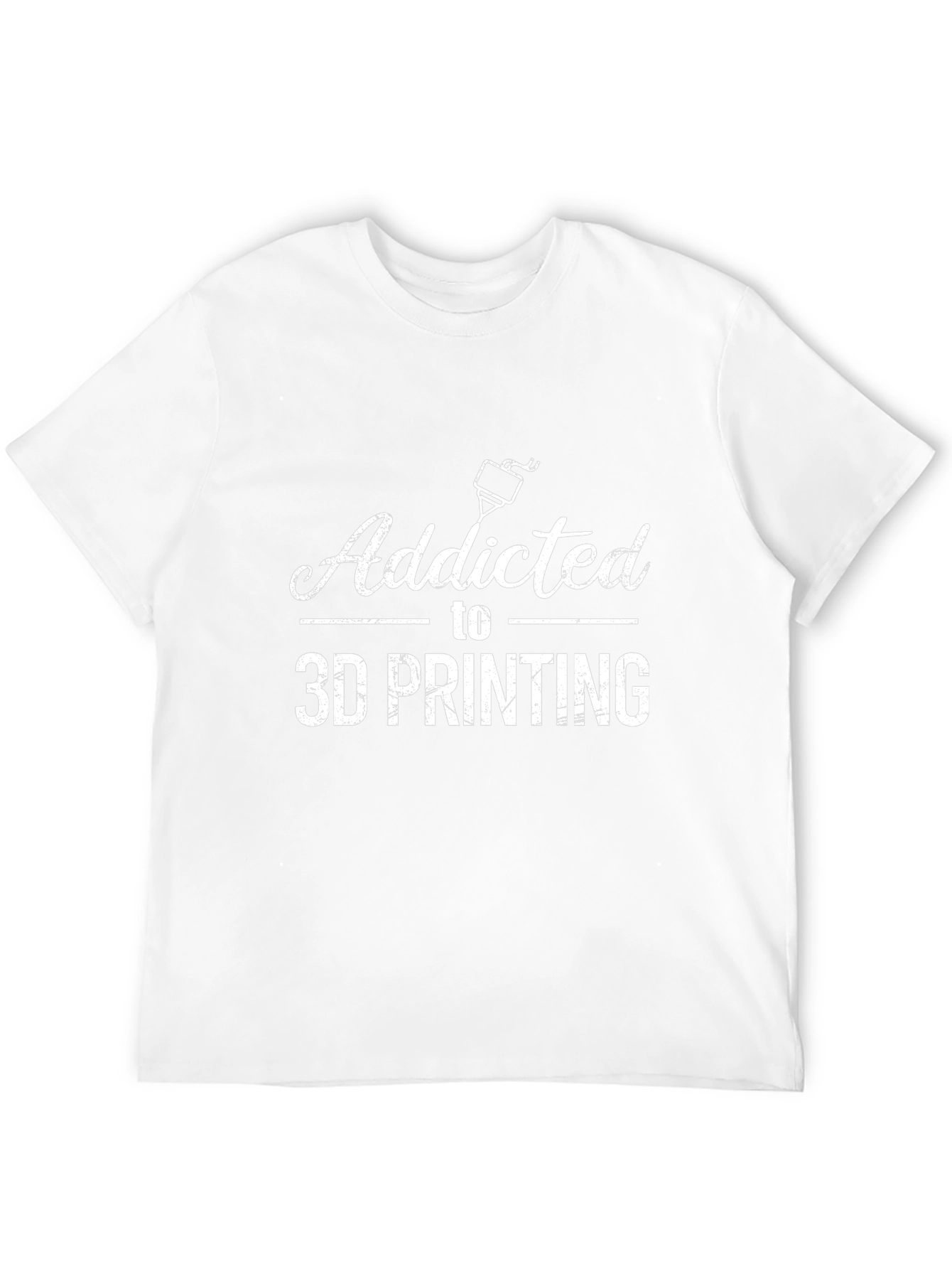 Addicted to 3D Printing Black T-Shirt