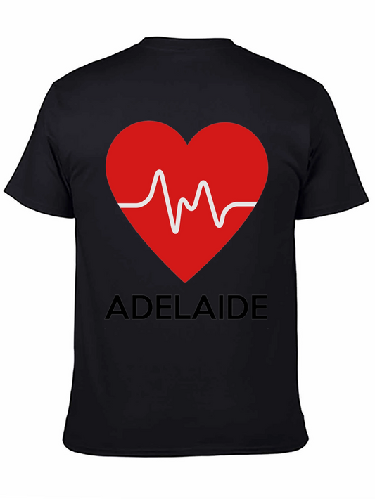 Adelaide Heartbeat T-Shirt - Stylish City Pride Tee