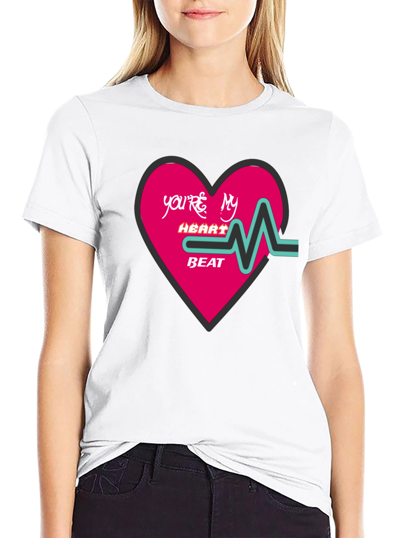 Youre My Heartbeat Graphic T-Shirt - Valentines Day