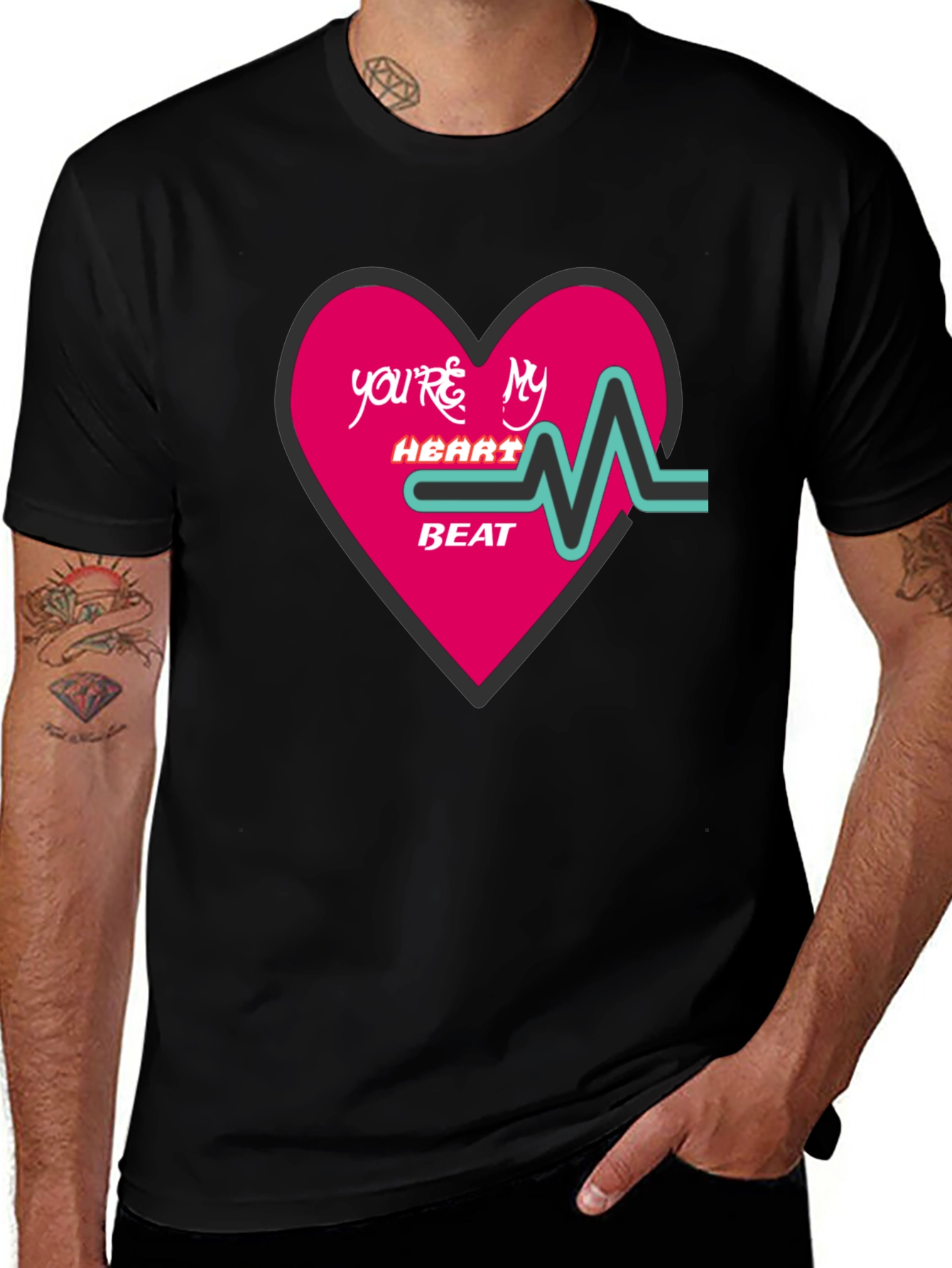 Youre My Heartbeat Graphic T-Shirt - Valentines Day