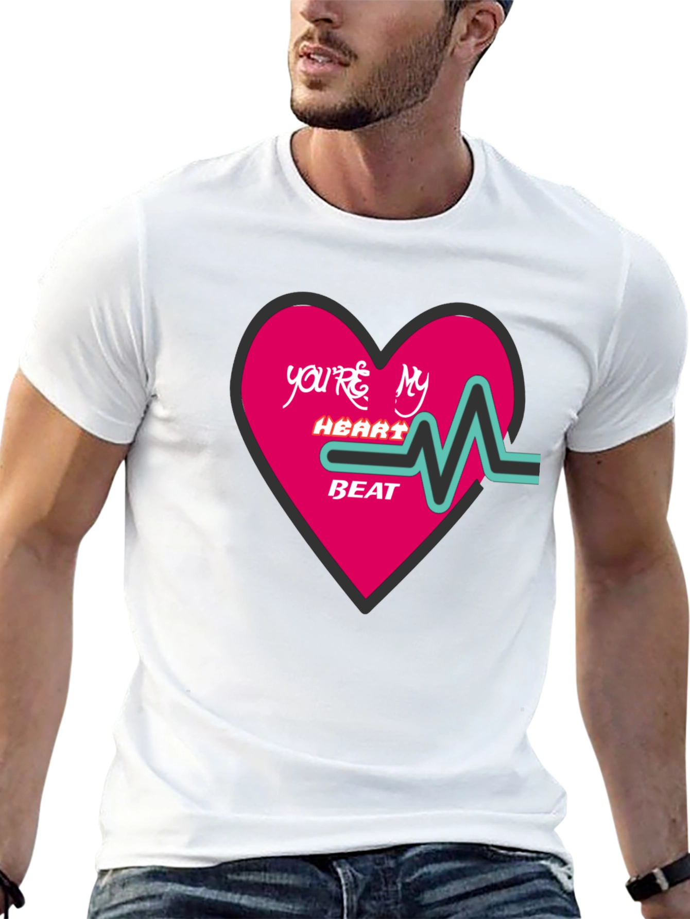 Youre My Heartbeat Graphic T-Shirt - Valentines Day