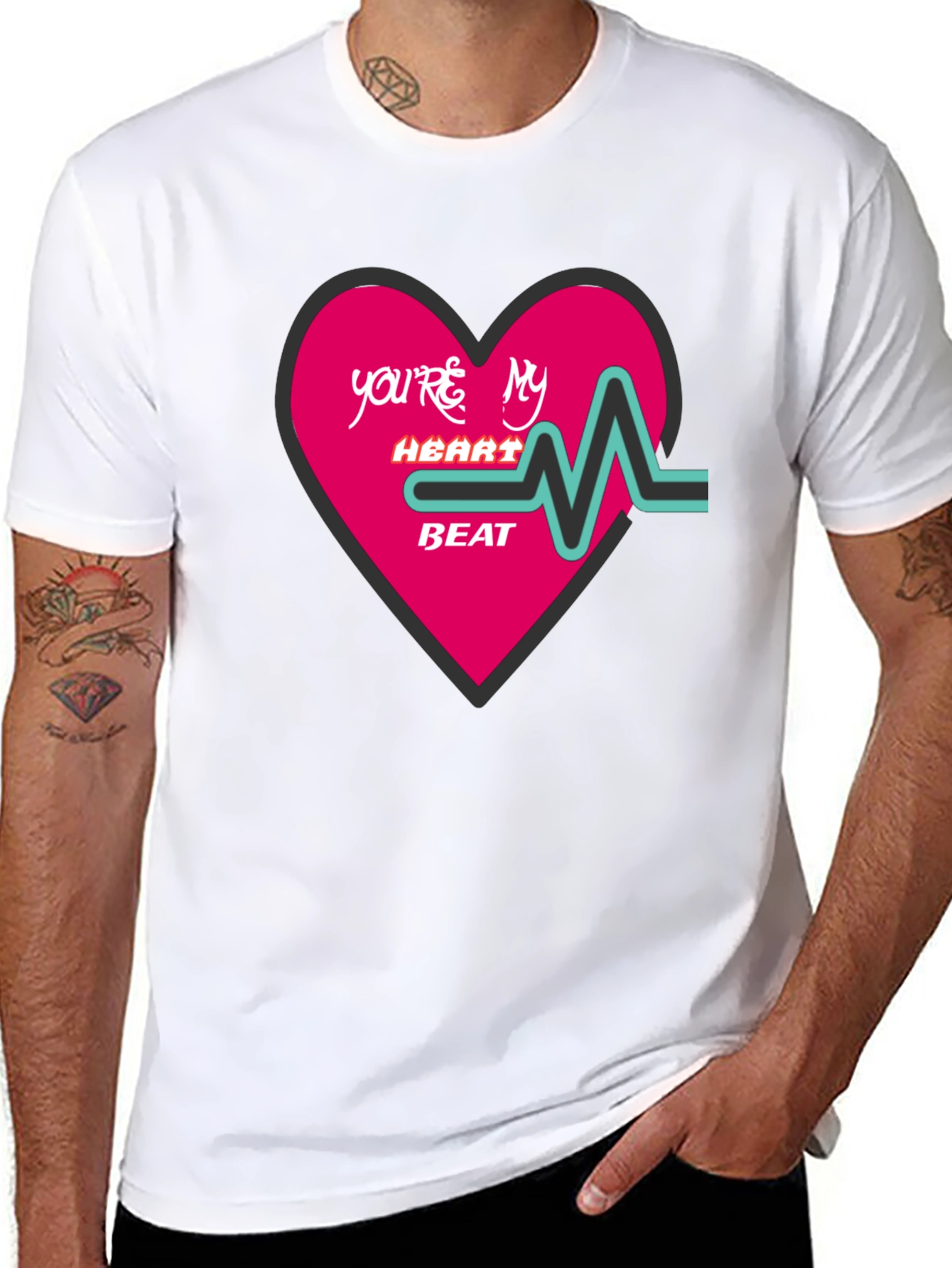 Youre My Heartbeat Graphic T-Shirt - Valentines Day
