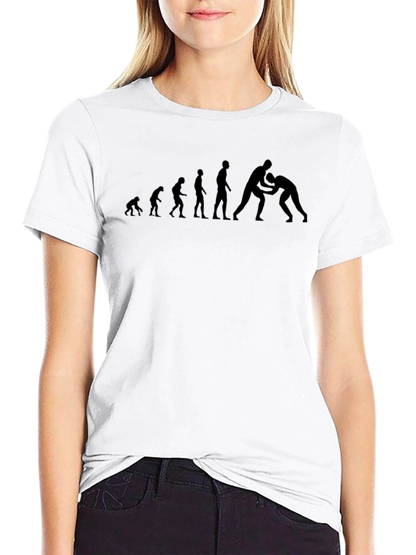 Wrestling Evolution Graphic T-Shirt - Black