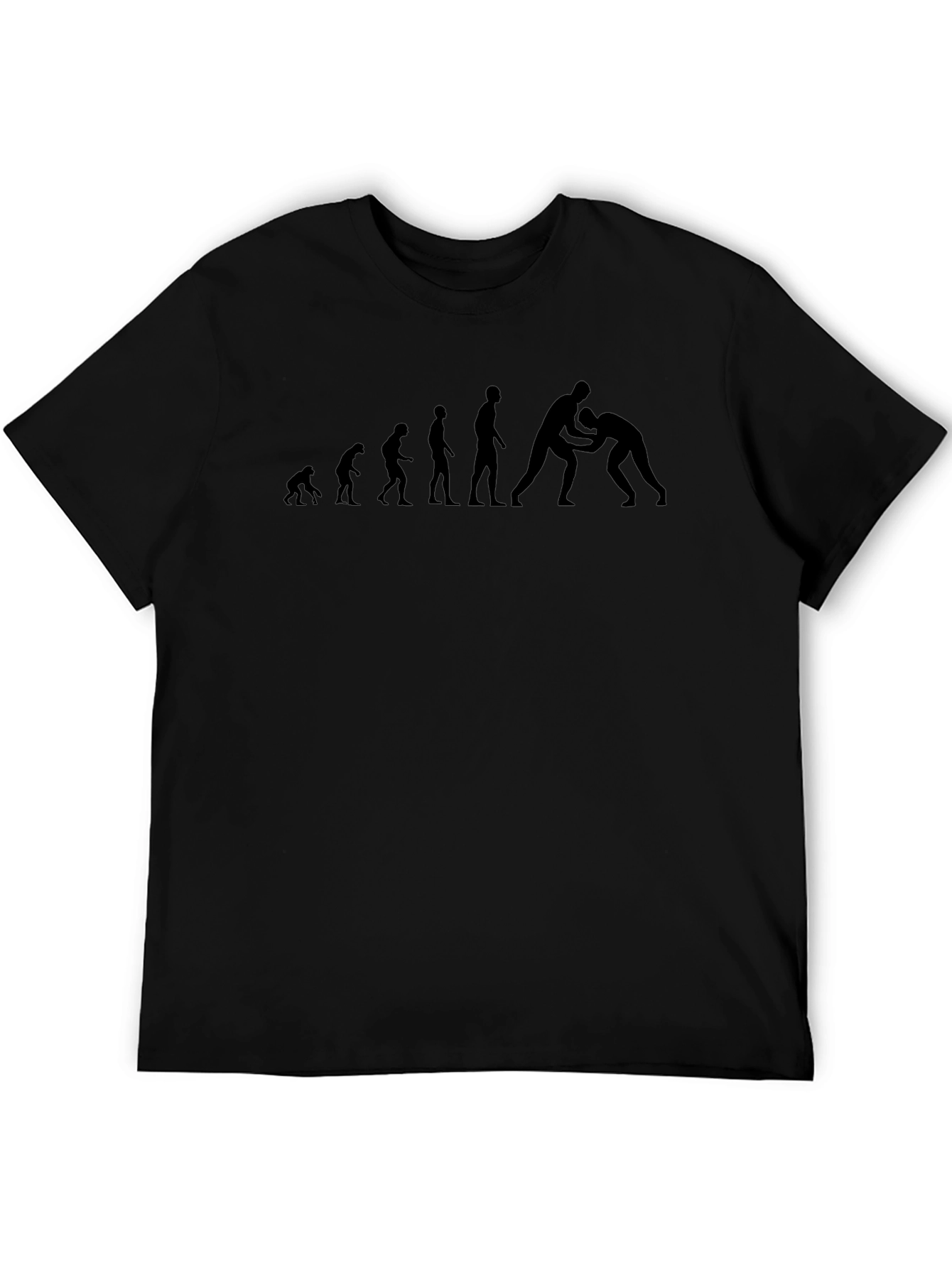 Wrestling Evolution Graphic T-Shirt - Black