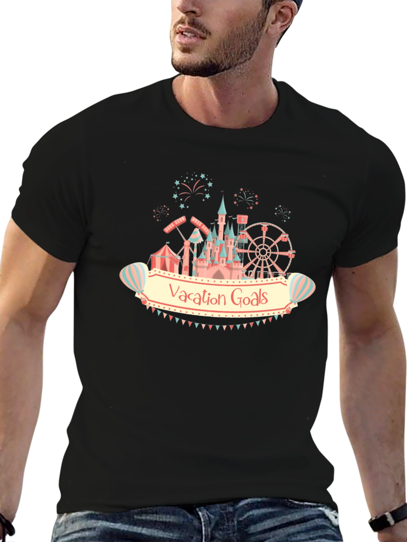 Vacation Goals Graphic Tee - Theme Park Ready!